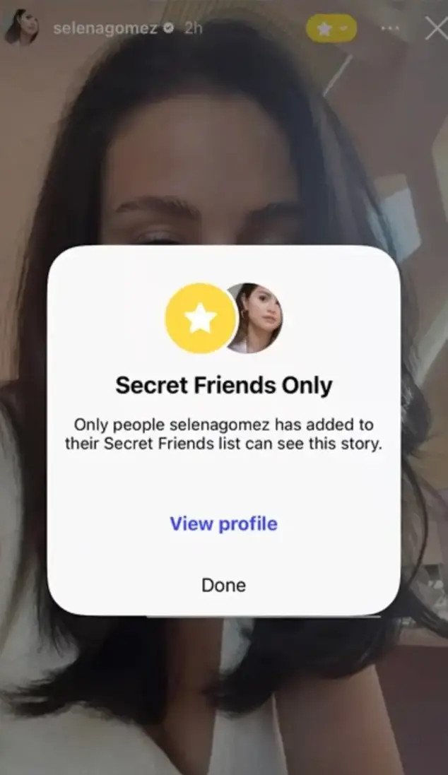 People were left stunned after realising they had made it onto the star's 'Secret Friends' list (Instagram/@selenagomez)