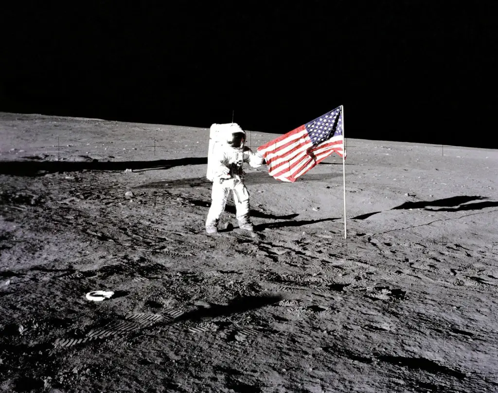 Decades on from the first man walking on the Moon, NASA plan to build a permenent base on the lunar surface (Encyclopaedia Britannica/UIG)
