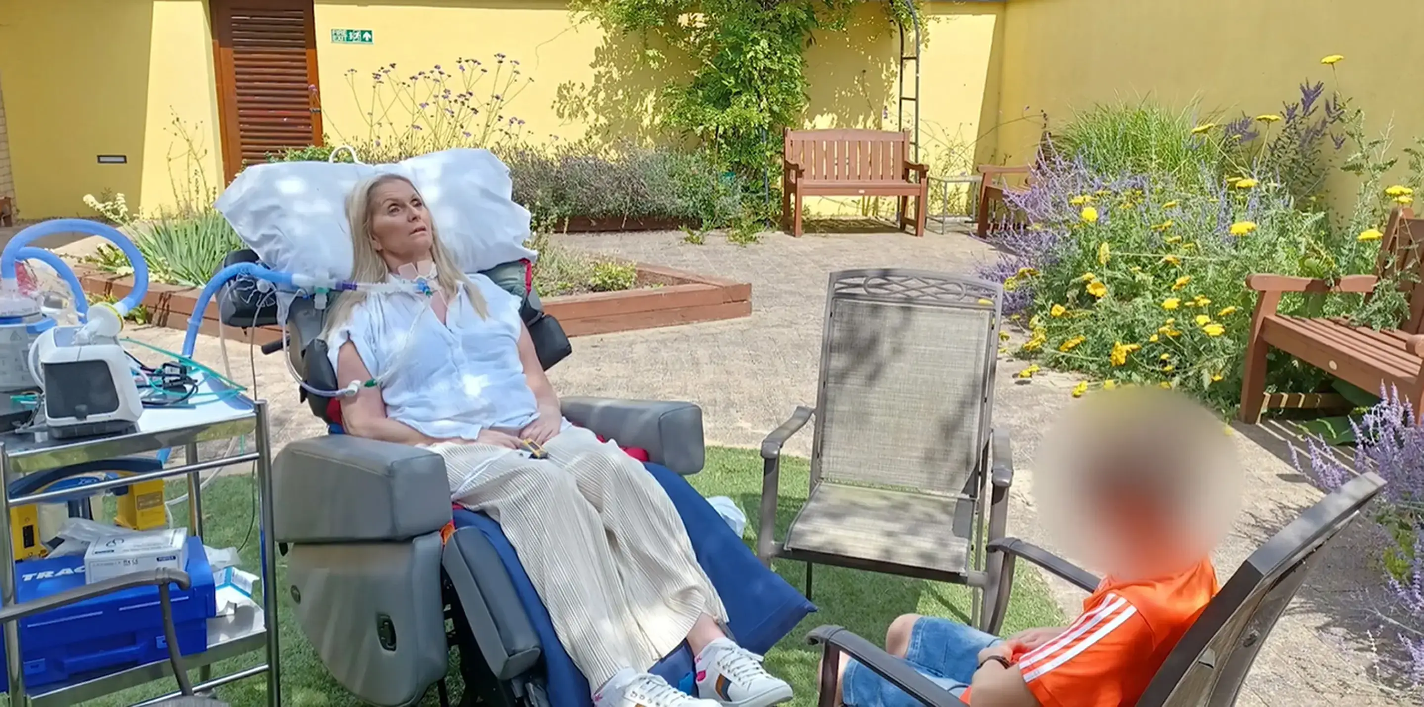 Catherine can no longer breath on her own, and is paralysed from the neck down (PA)