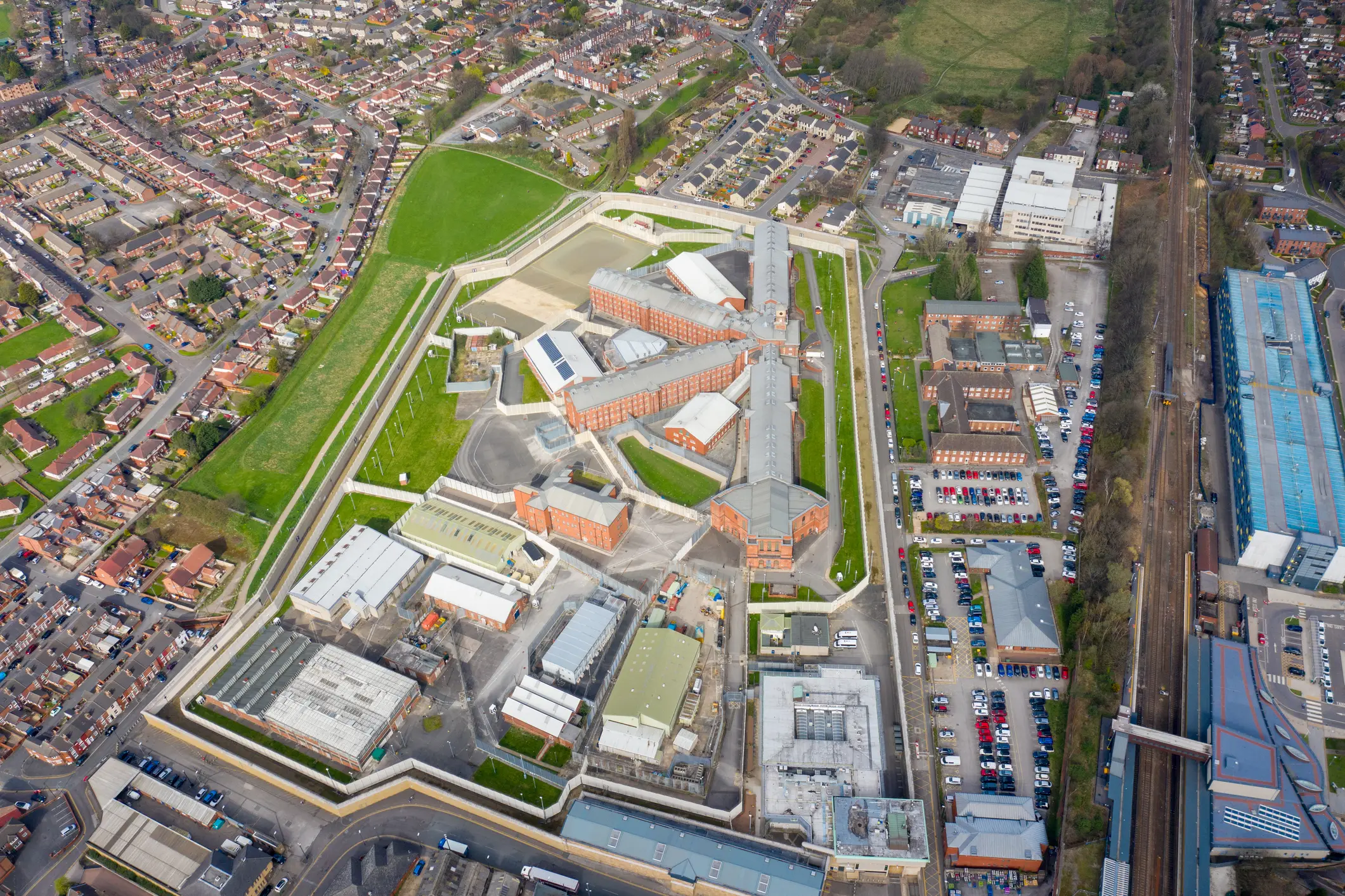An image of HMP Wakefield taken from above. (Duncan Cuthbertson/ Getty Images)