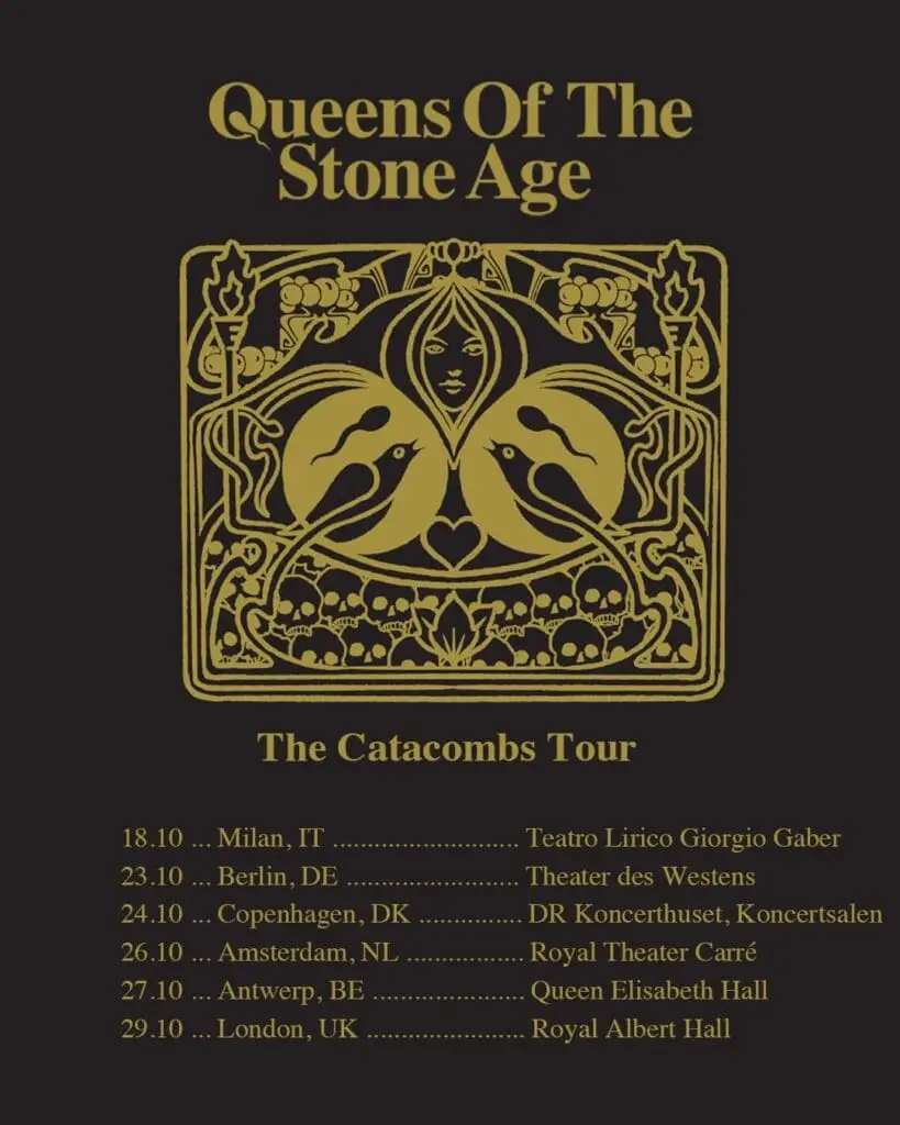 The band are concluding the European leg of their Catacombs Tour at the Royal Albert Hall (Queens of the Stone Age)