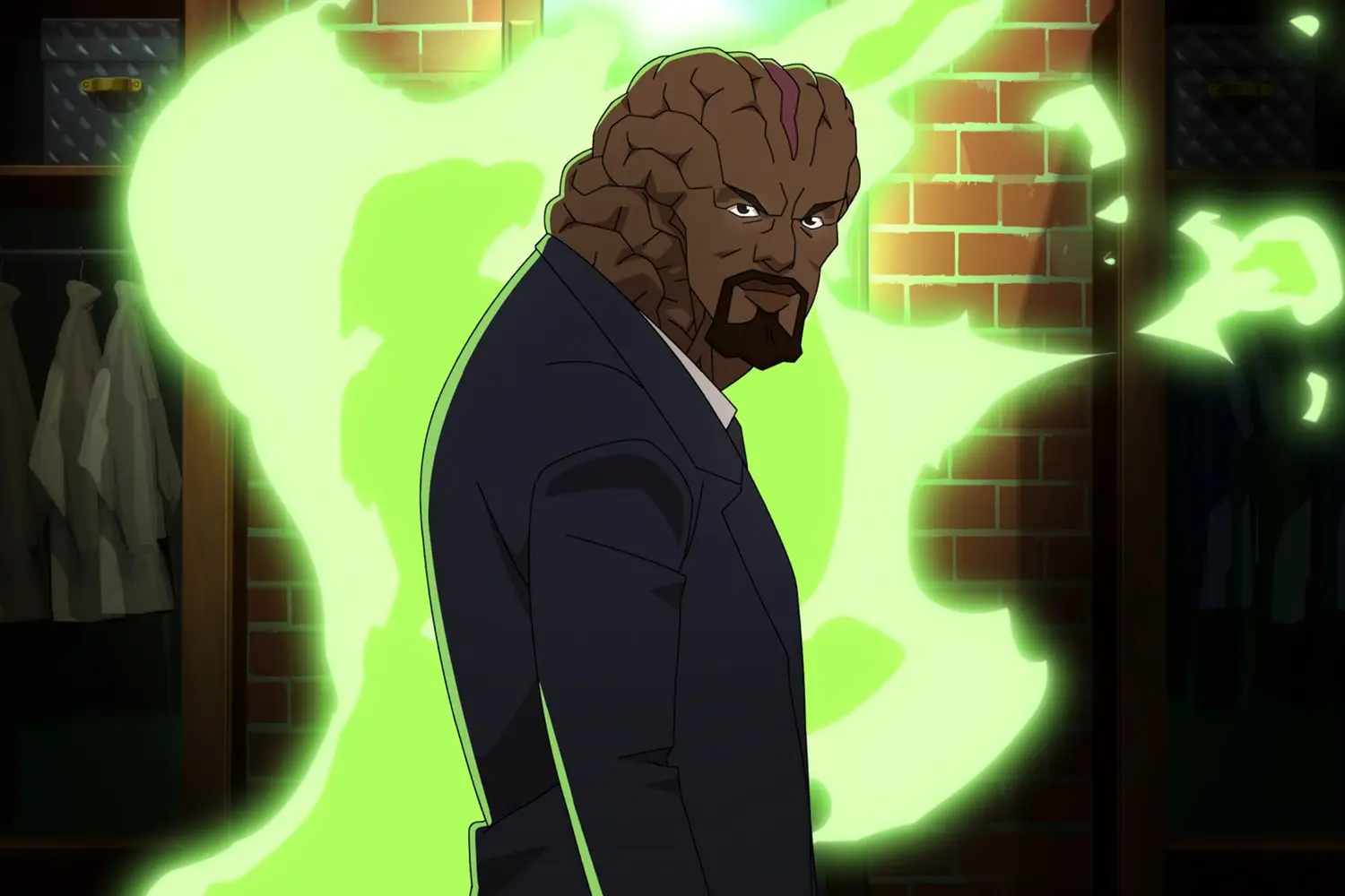 Sterling K Brown plays the villainous Angstrom Levy in Invincible (Prime Video)