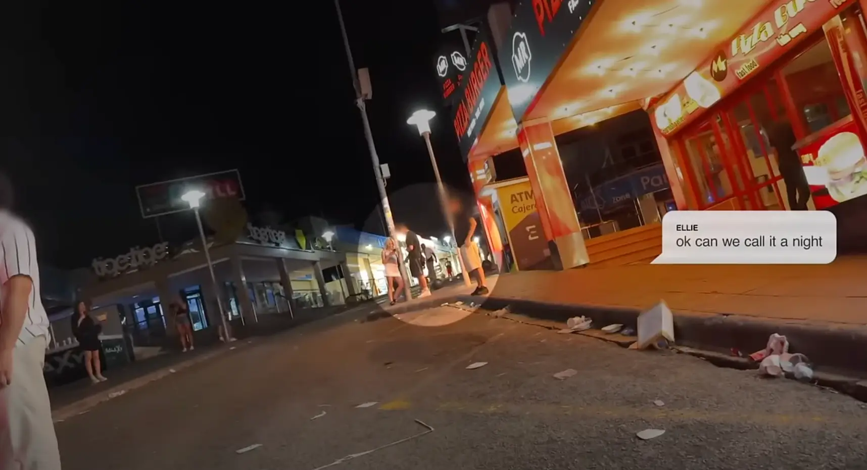 A second man didn't want to leave her alone after the first man stepped away (Channel 4)