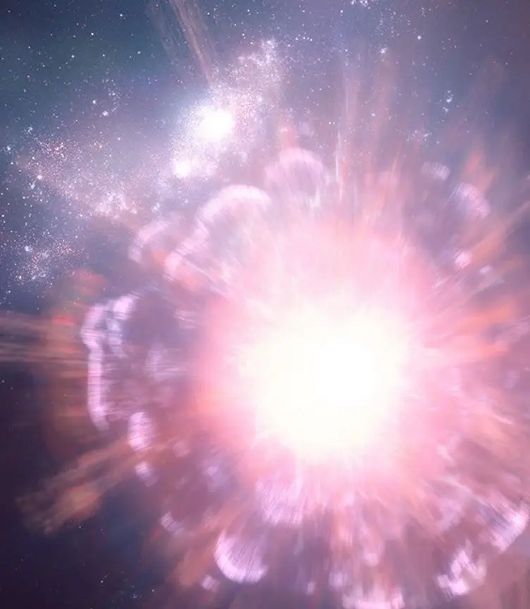 A concept of what the supernova looks like (NASA/ESA/CSA/STScI/Leah Hustak)