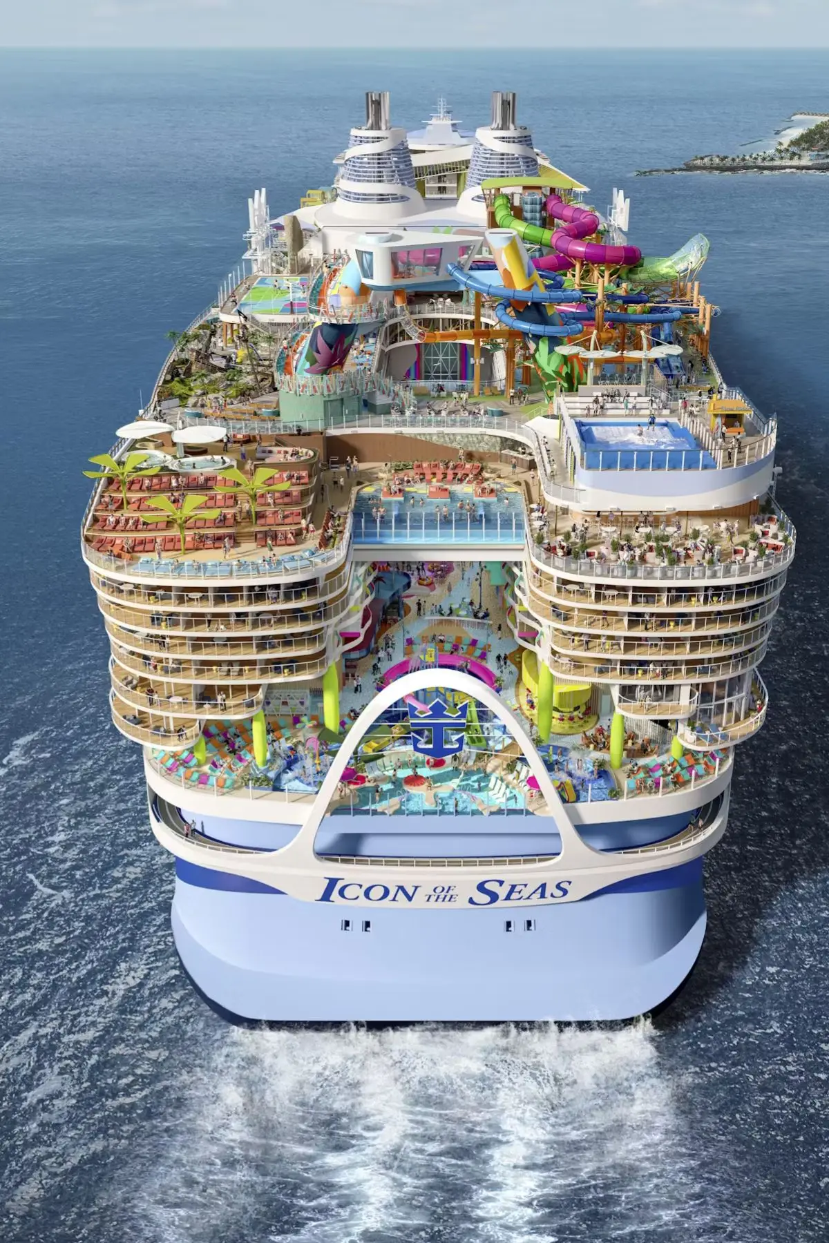 The Icon of the Seas entered service on 27 January 2024 out of port Miami (Royal Carribean)