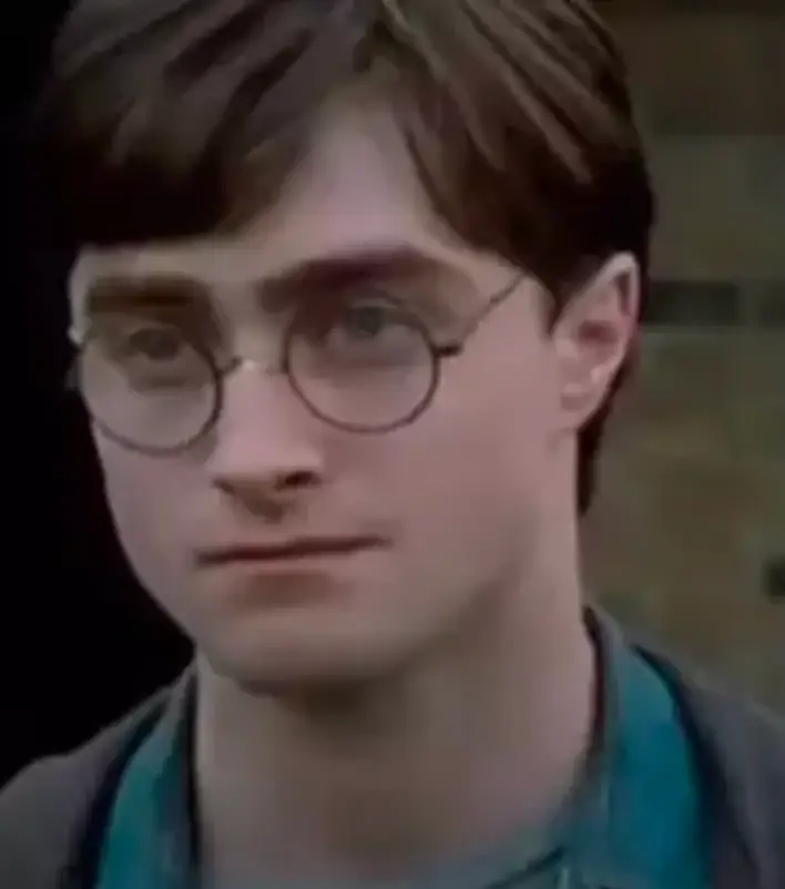 Harry watches the Dursleys leave in the final cut.