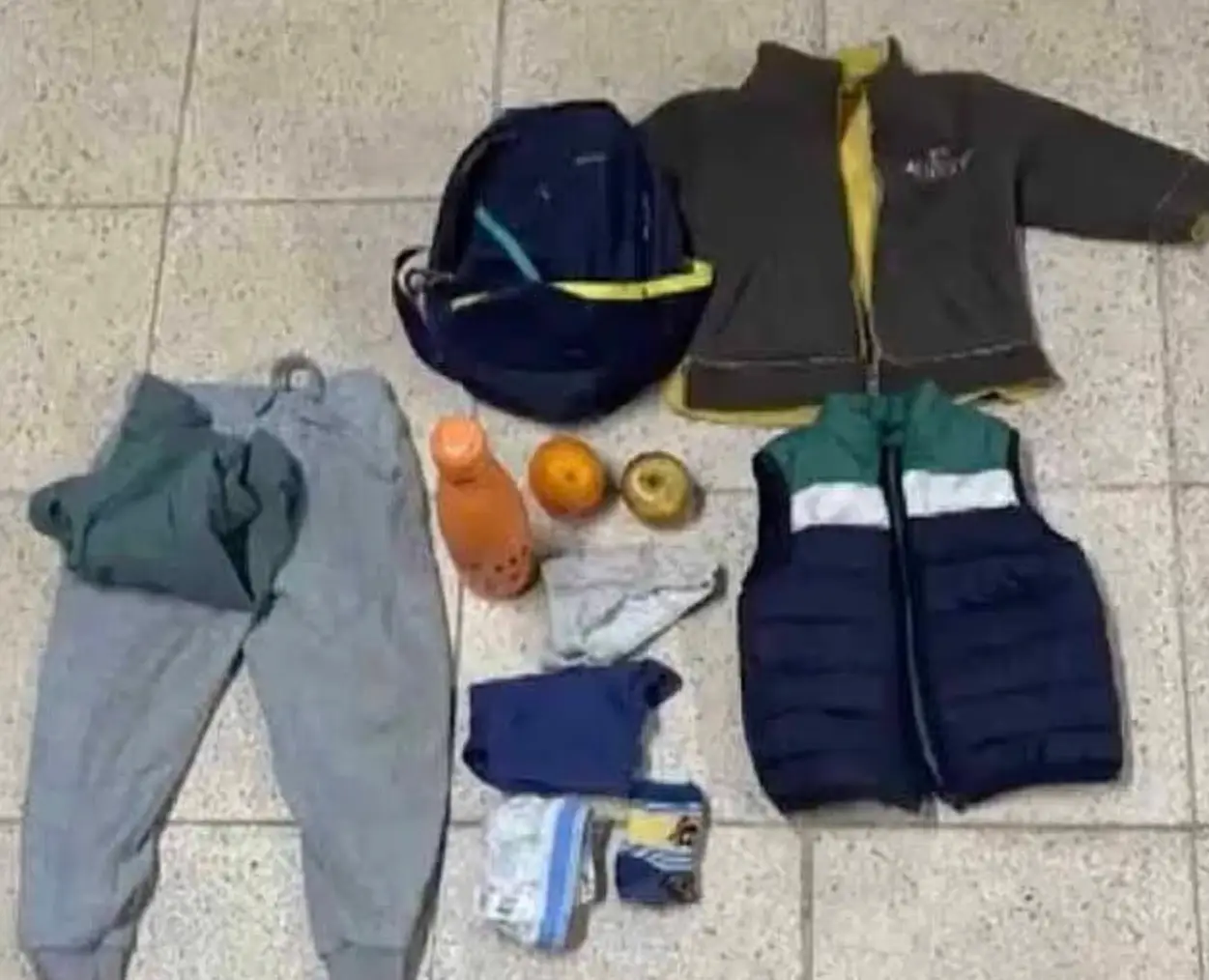 The boys were found with a change of clothes, pieces of fruit, and water (GNR)