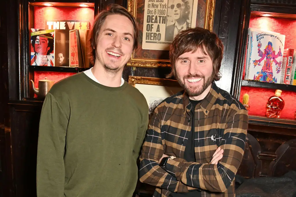 Buckley photographed with former The Inbetweeners co-star Joe Thomas (Dave Benett/Getty Images)