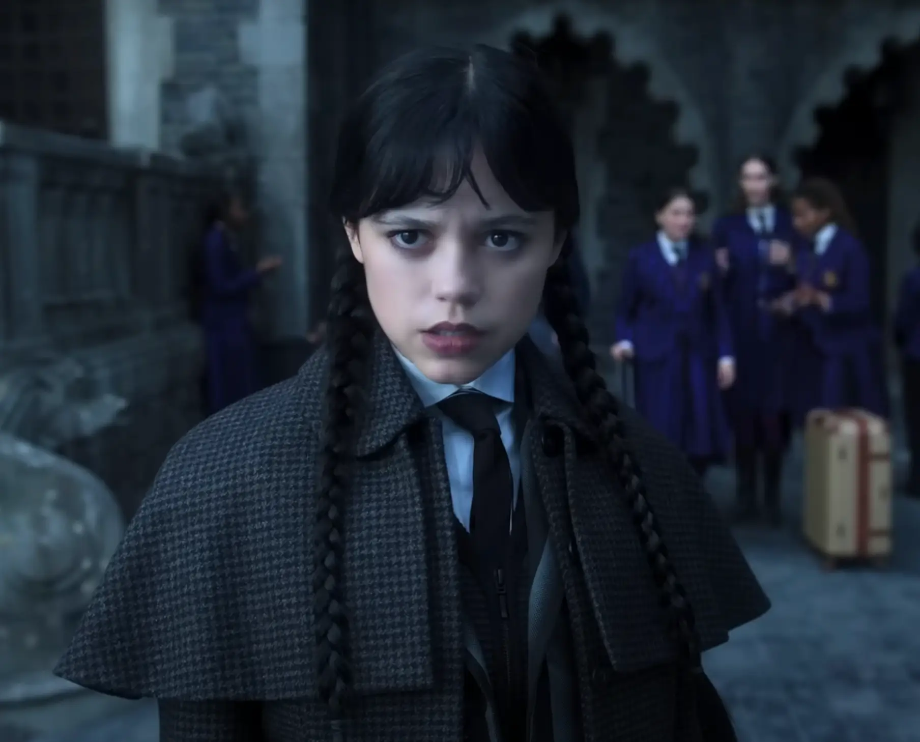 Jenna Ortega spoke out about Percy Hynes White's departure from the show (Netflix)