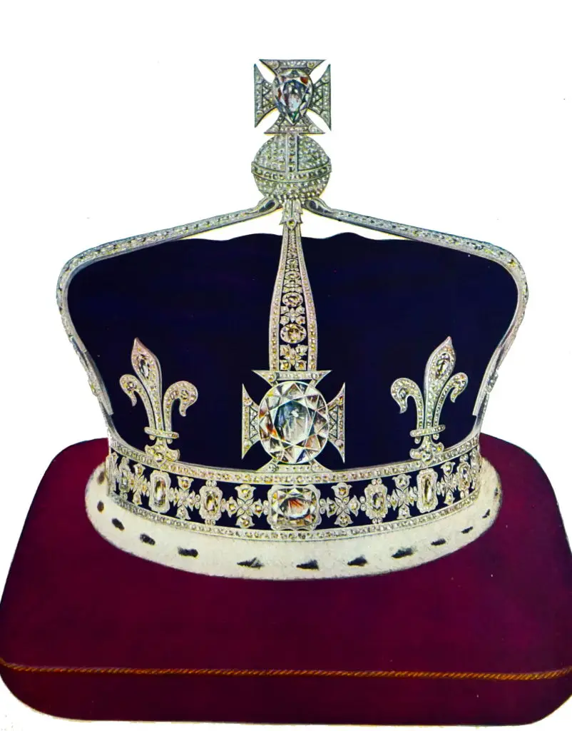 The Koh-i-Noor diamond, which sits in the crown of Queen Elizabeth, the Queen Mother (Universal History Archive/Universal Images Group via Getty Images)
