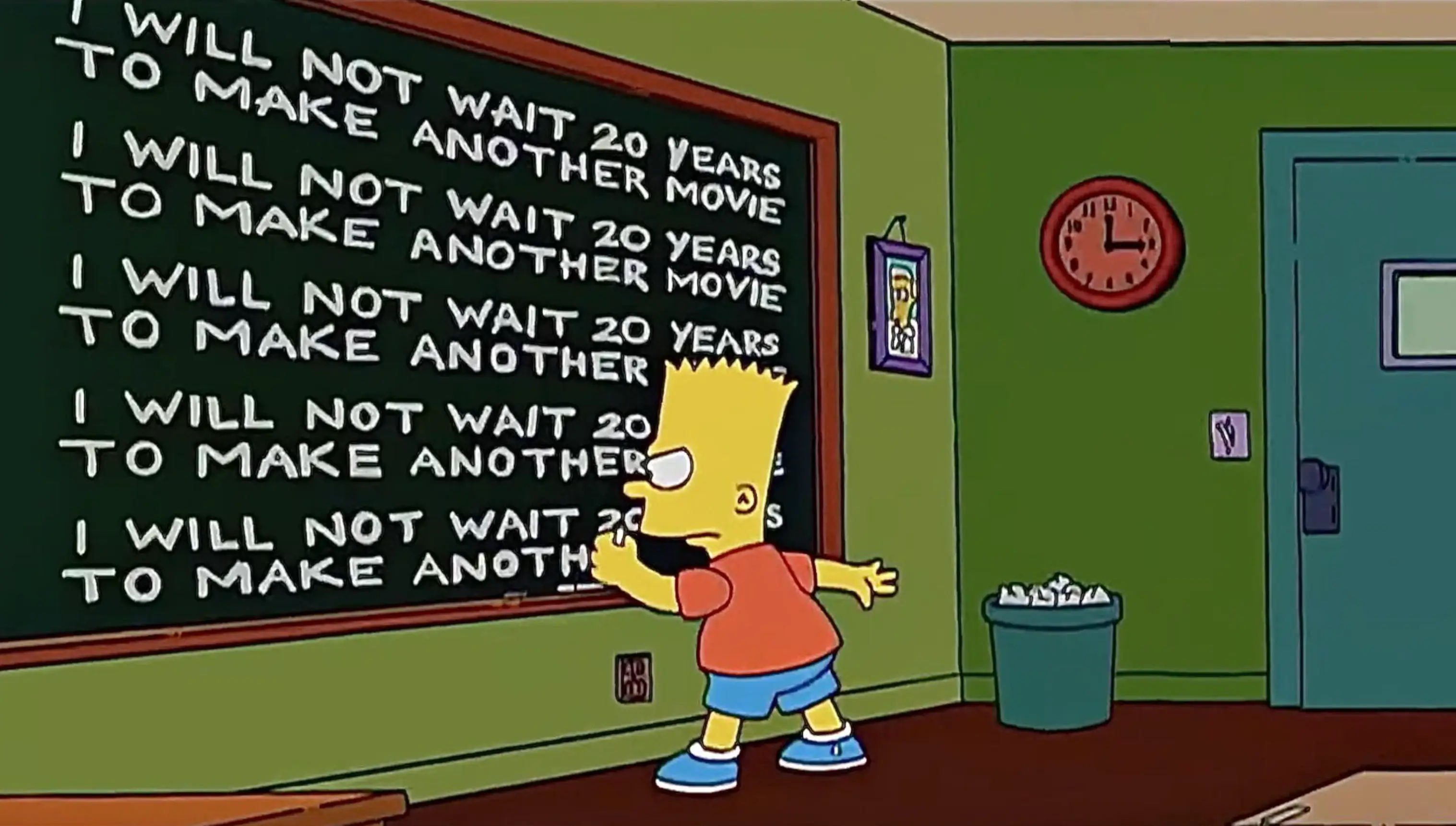 Fans love that writers of The Simpsons committed to this joke from 2007 (Fox)