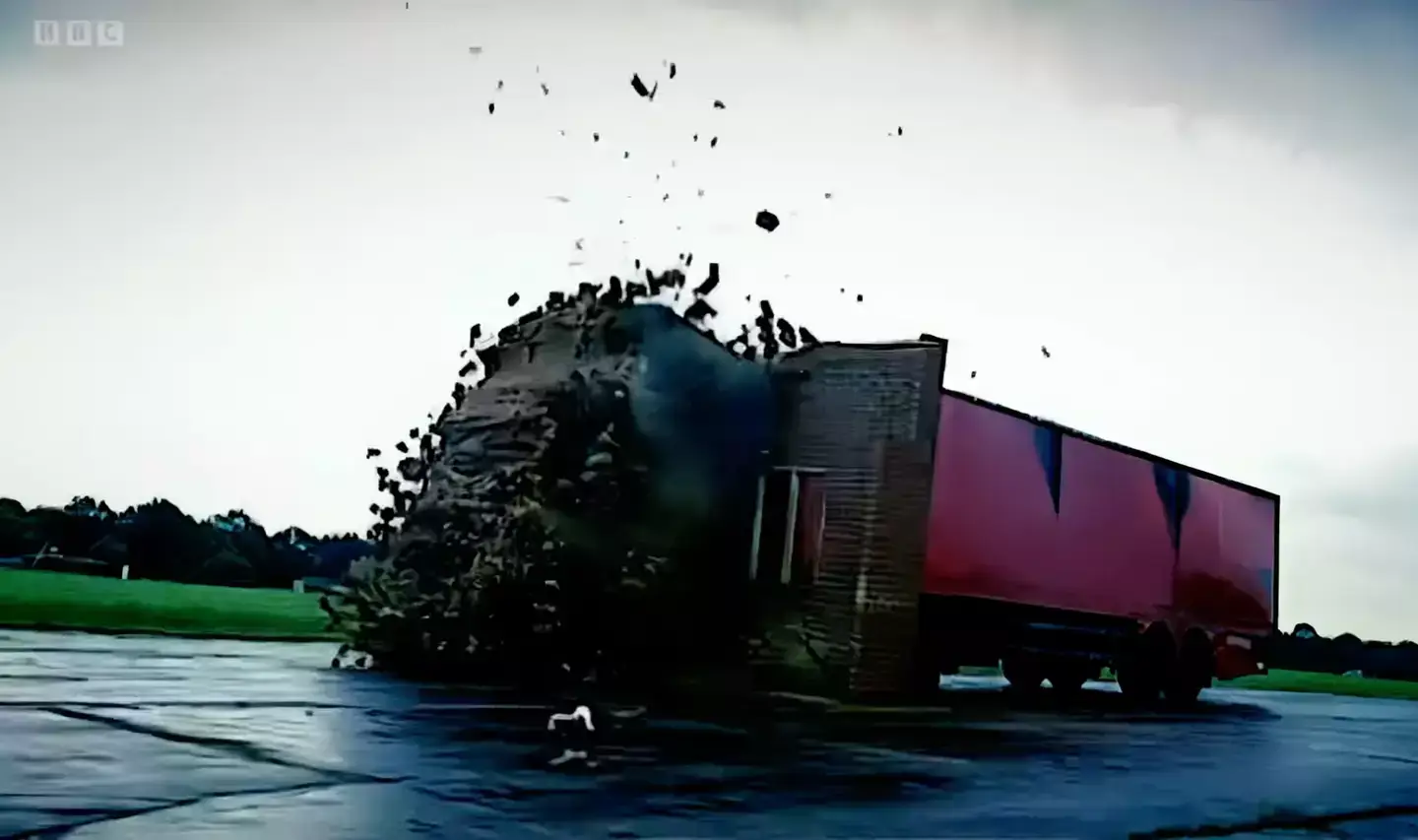 Clarkson said he was in 'agony' after the stunt (BBC)