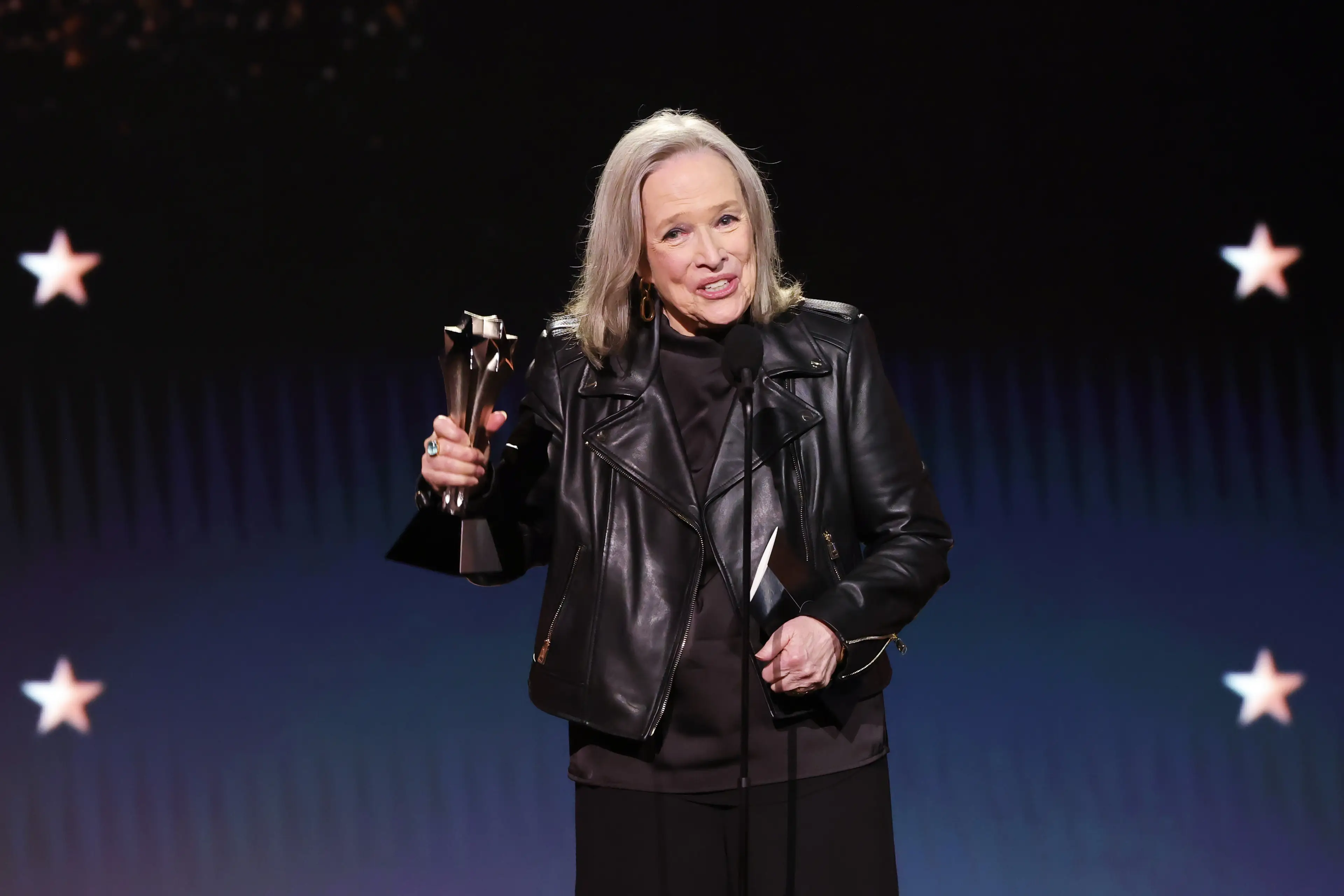 It was Kathy Bates' night to win (Kevin Winter/Getty Images for Critics Choice Association)