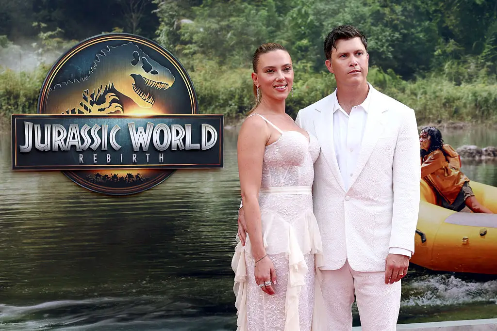 Scarlet and her husband Colin Jost (Cindy Ord/WireImage)