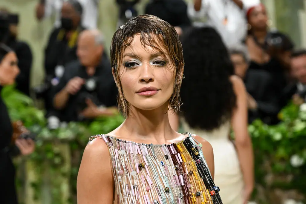 Rita Ora's controversial outfit got people talking. (Gilbert Flores/Variety via Getty Images)