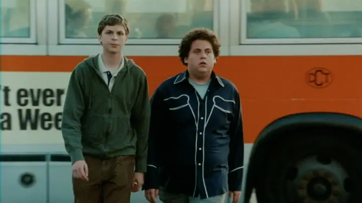 Superbad follows socially awkward best mates, Seth (Jonah Hill) and Evan (Michael Cera), who want to impress their high-school crushes (Columbia Pictures)