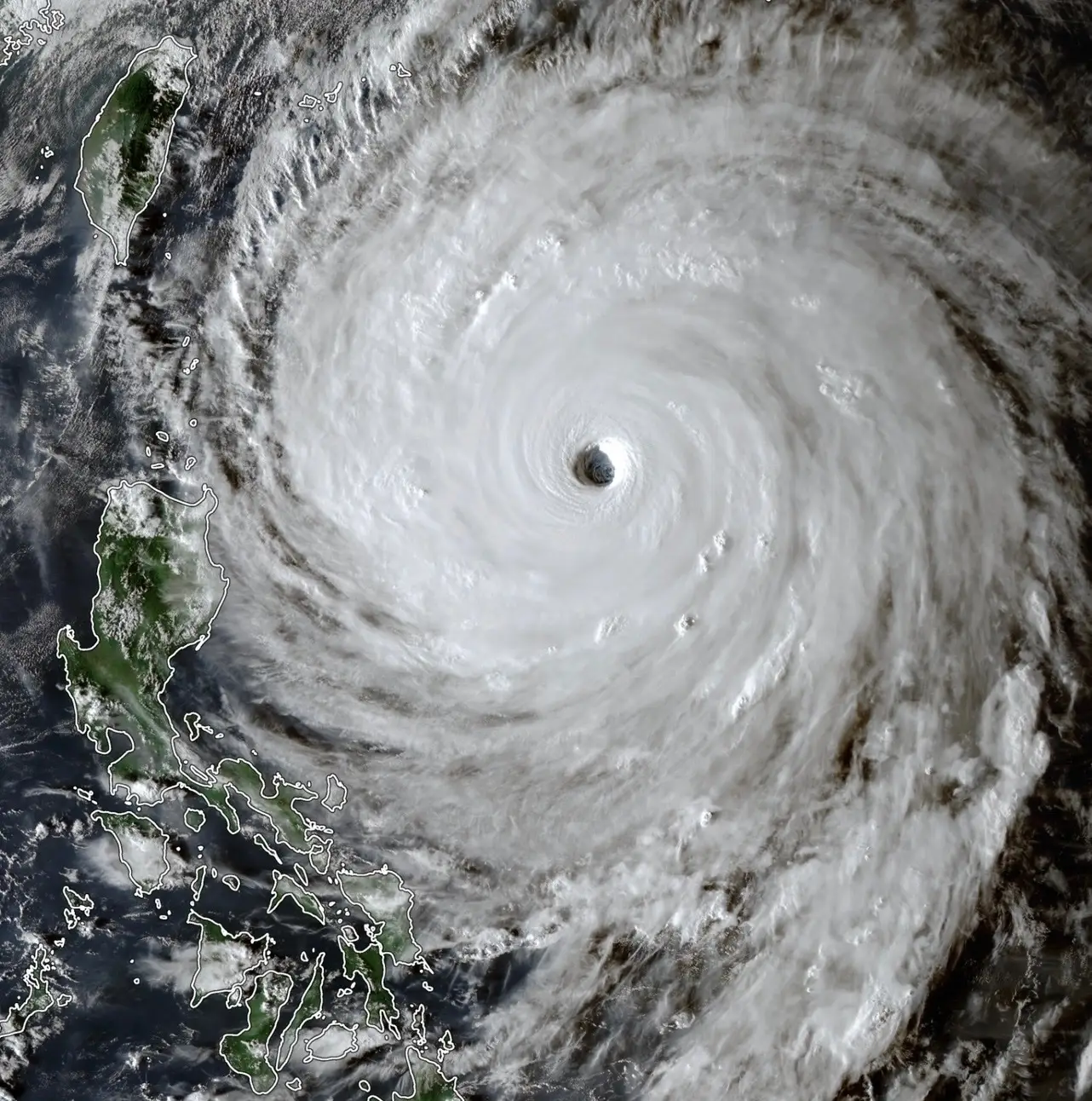 Super Typhoon Champi heading towards Taiwan, as El Niño is set to increase typhoons in the region (Sat-image credit: Zoom Earth)