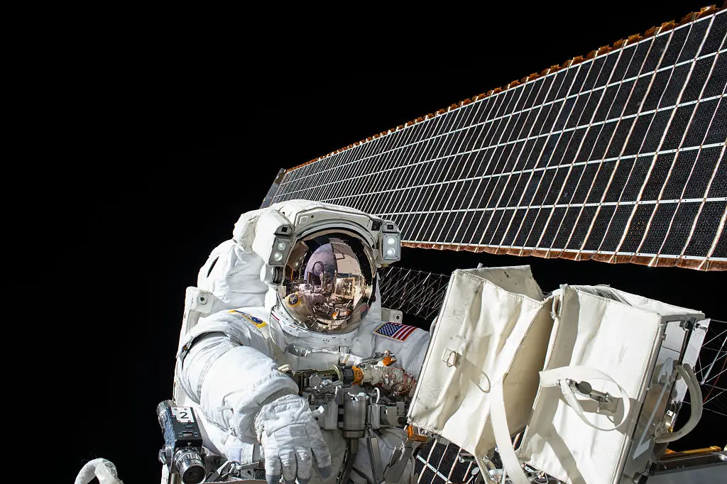On 6 November 2015, Kelly underwent a spacewalk which lasted for seven hours and 48 minutes (NASA via Getty Images)