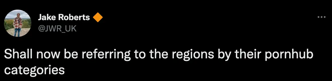 People have been left in stitches over the map.