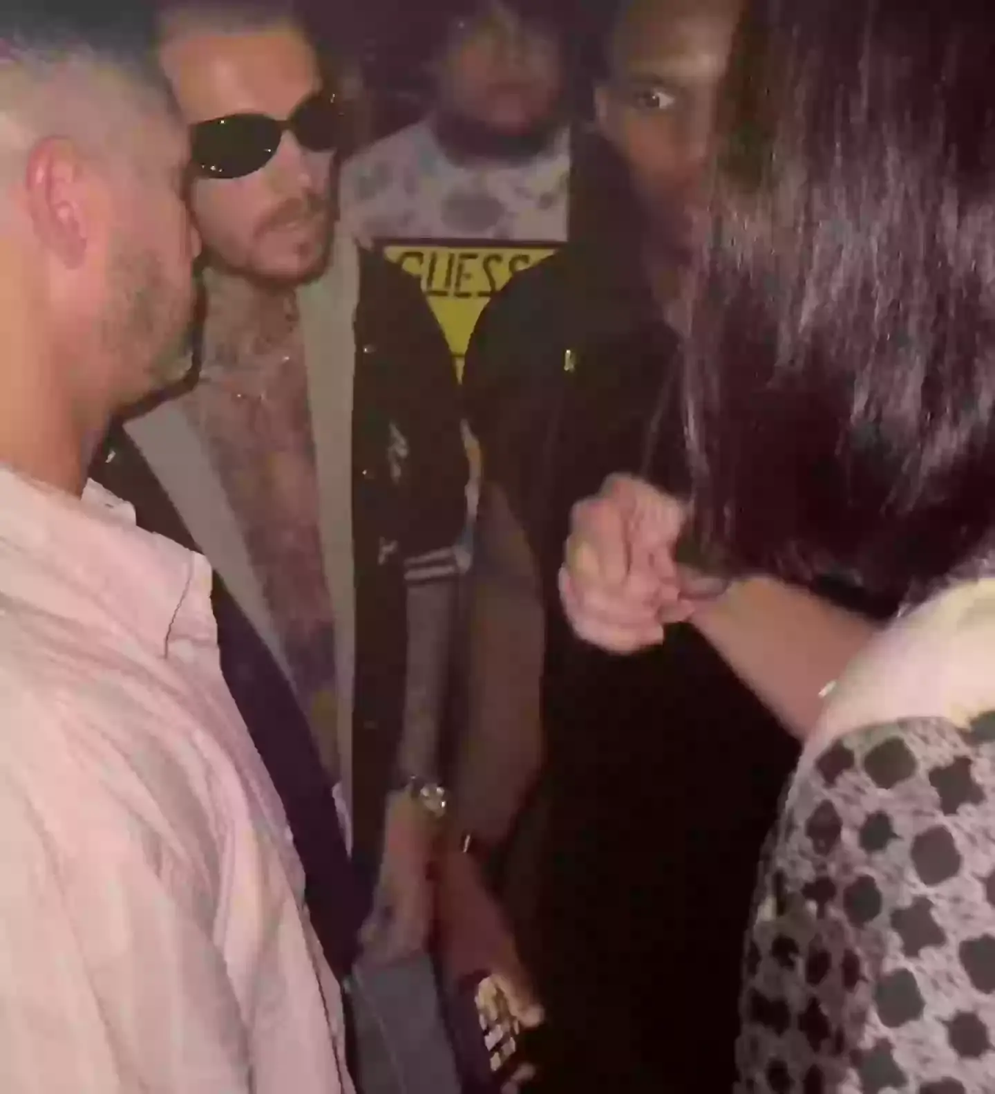 The fake 'Justin' talked to the DJ before performing onstage (Instagram/gryffin)