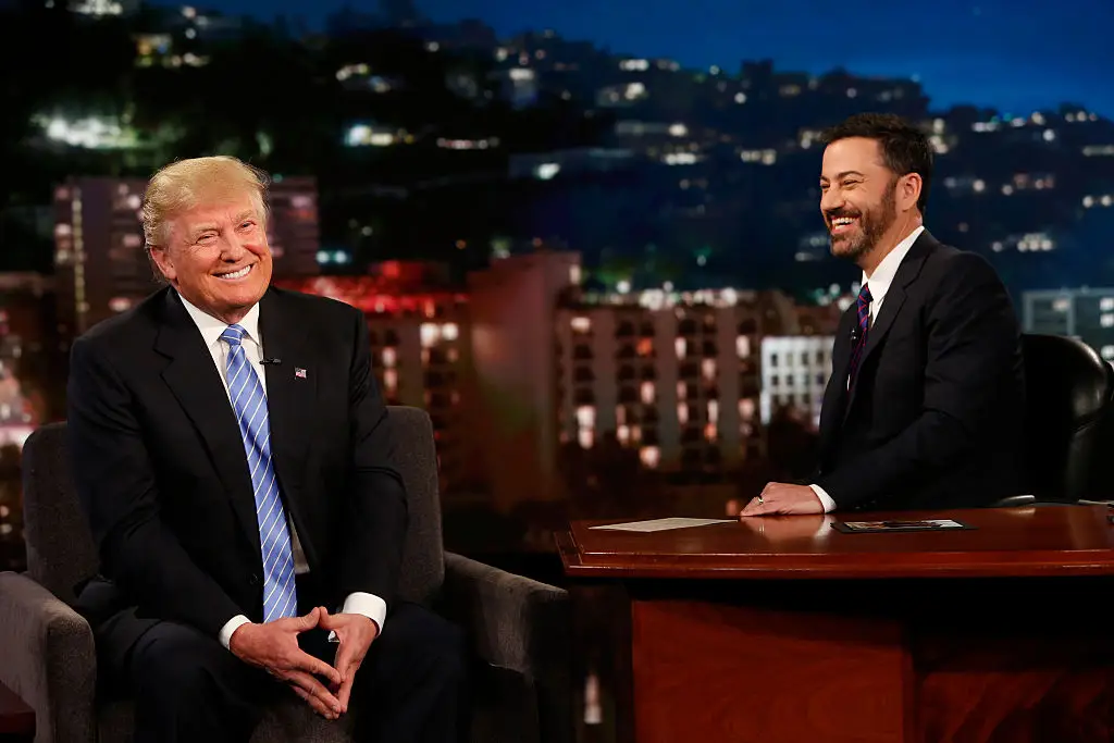 Trump had previously expressed his delight at Kimmel's suspension (Randy Holmes/Disney General Entertainment Content via Getty Images) 