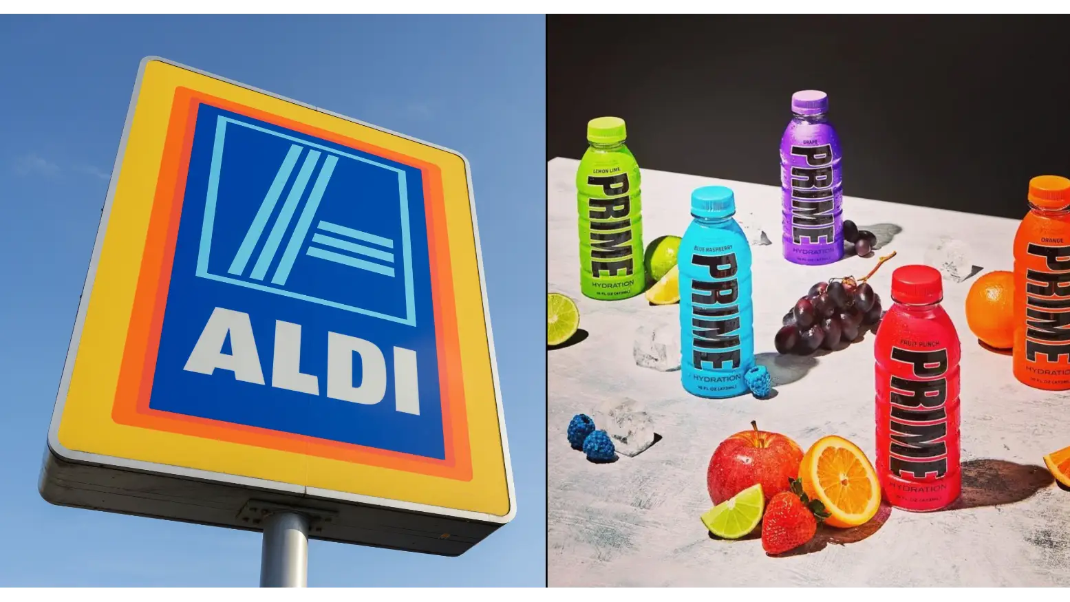 Aldi to become one of only UK supermarkets to stock Prime drink