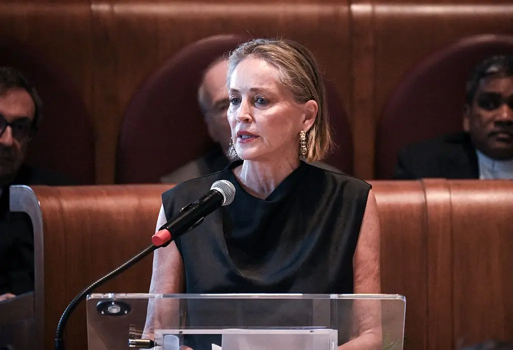 Sharon Stone said she was coming off stroke medication and decided to ditch marijuana as well (TIZIANA FABI / AFP via Getty Images)