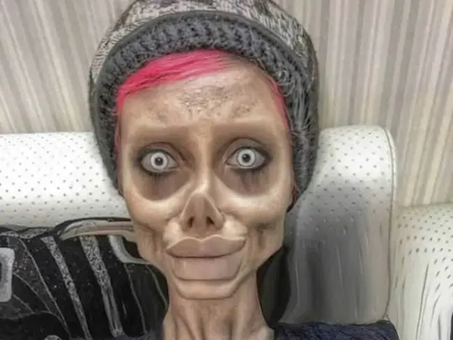 Despite the nickname the internet gave her she said she was trying to look like the 'Corpse Bride' (Sahar Tabar/ Instagram)