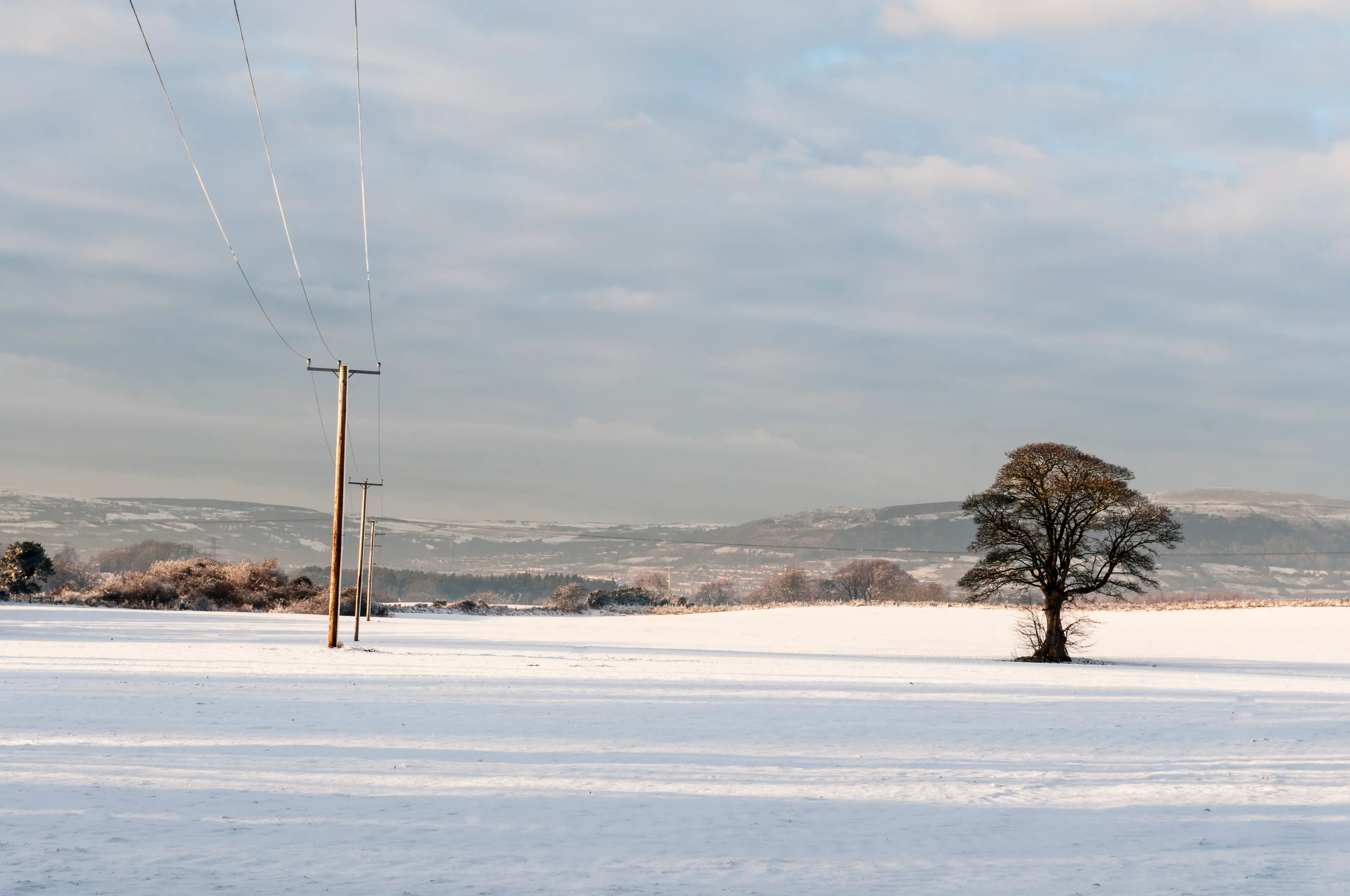 The snow will fall strongest in Scotland on New Year's Eve, but will be more widespread on New Year's Day (Getty Stock Photo) 