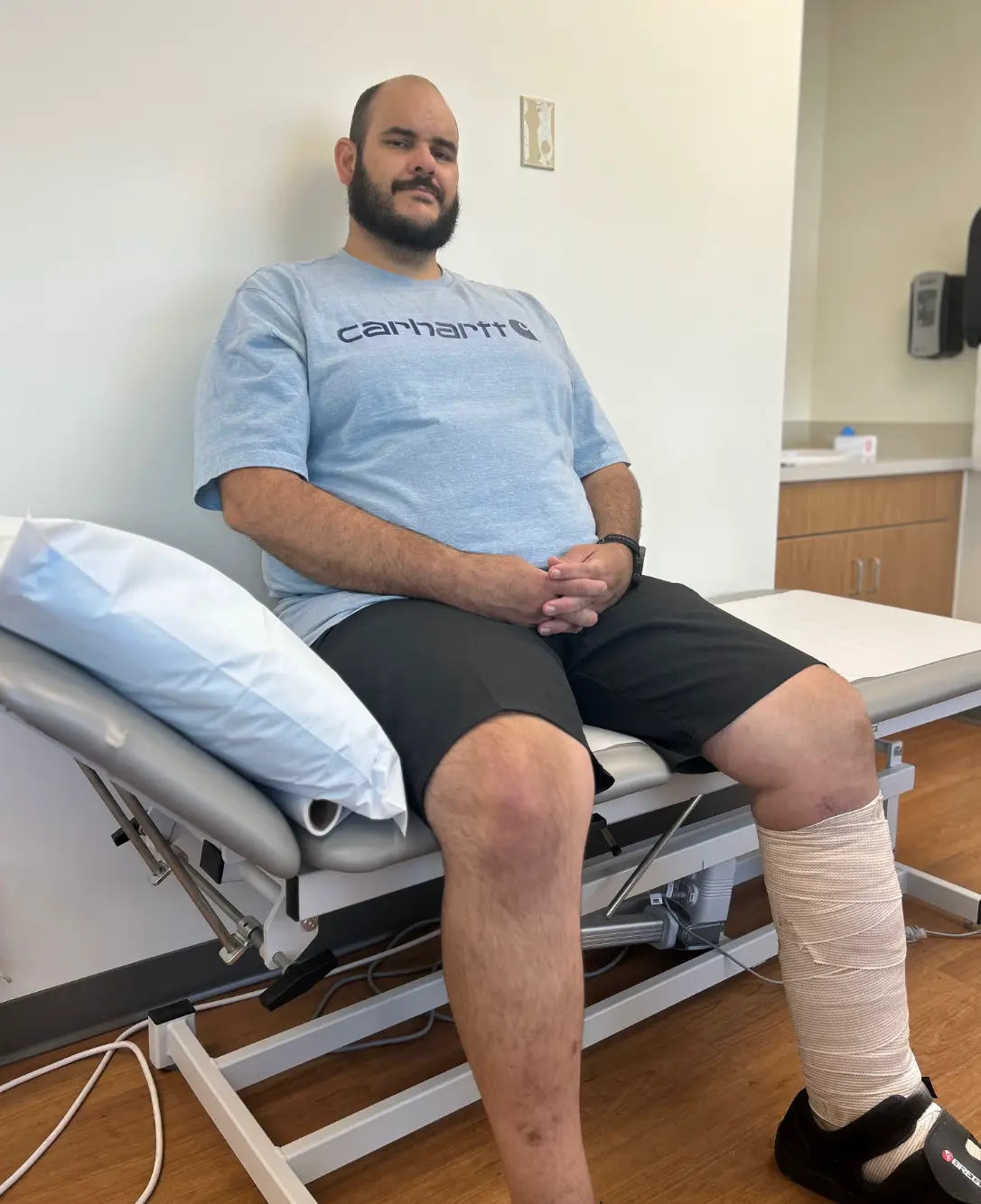 Ben West contracted a flesh-eating bacteria while fishing (GoFundMe)