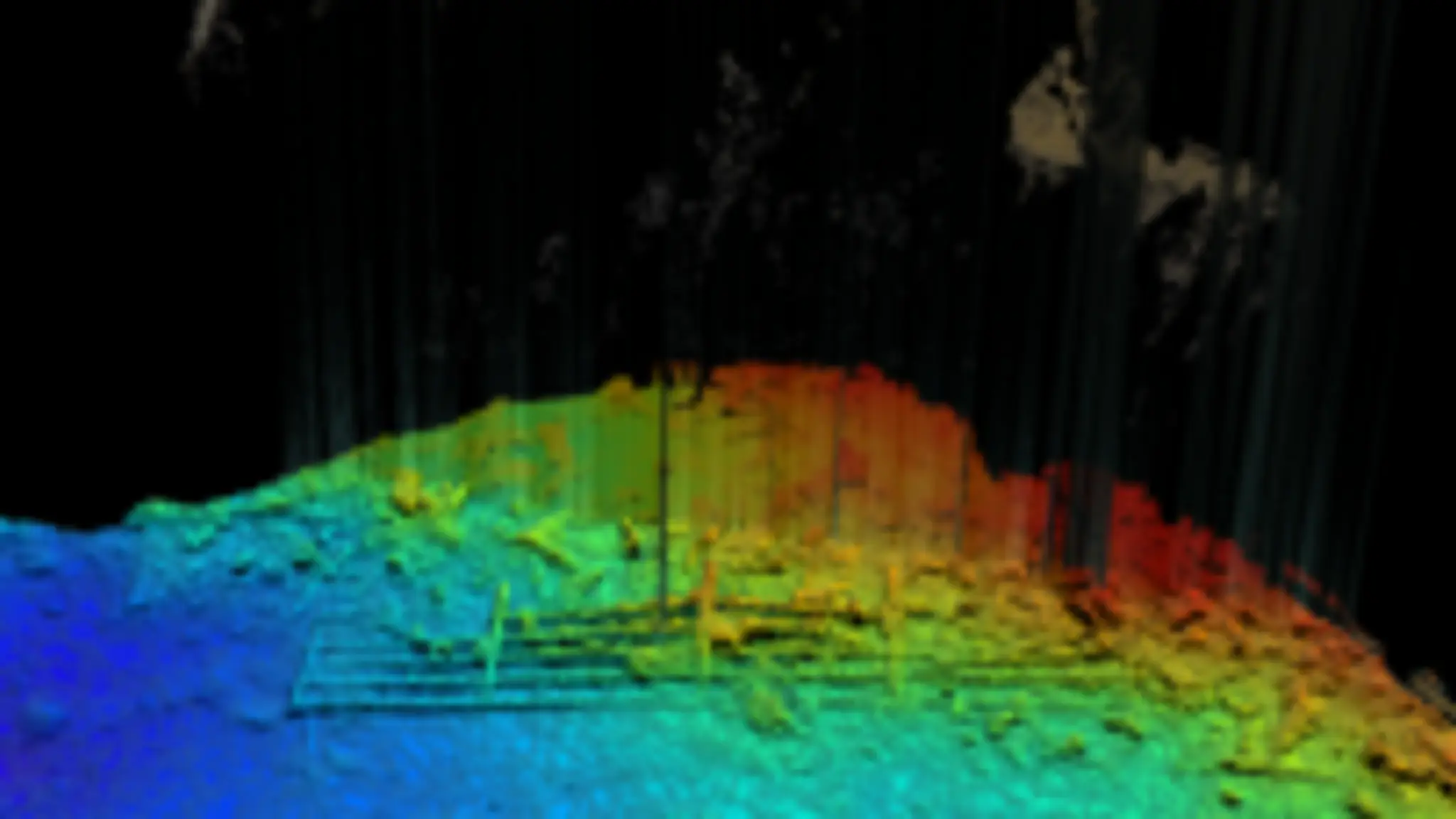 3D imaging shows the iconic railings are now on the seabed (RMS Titanic Inc)