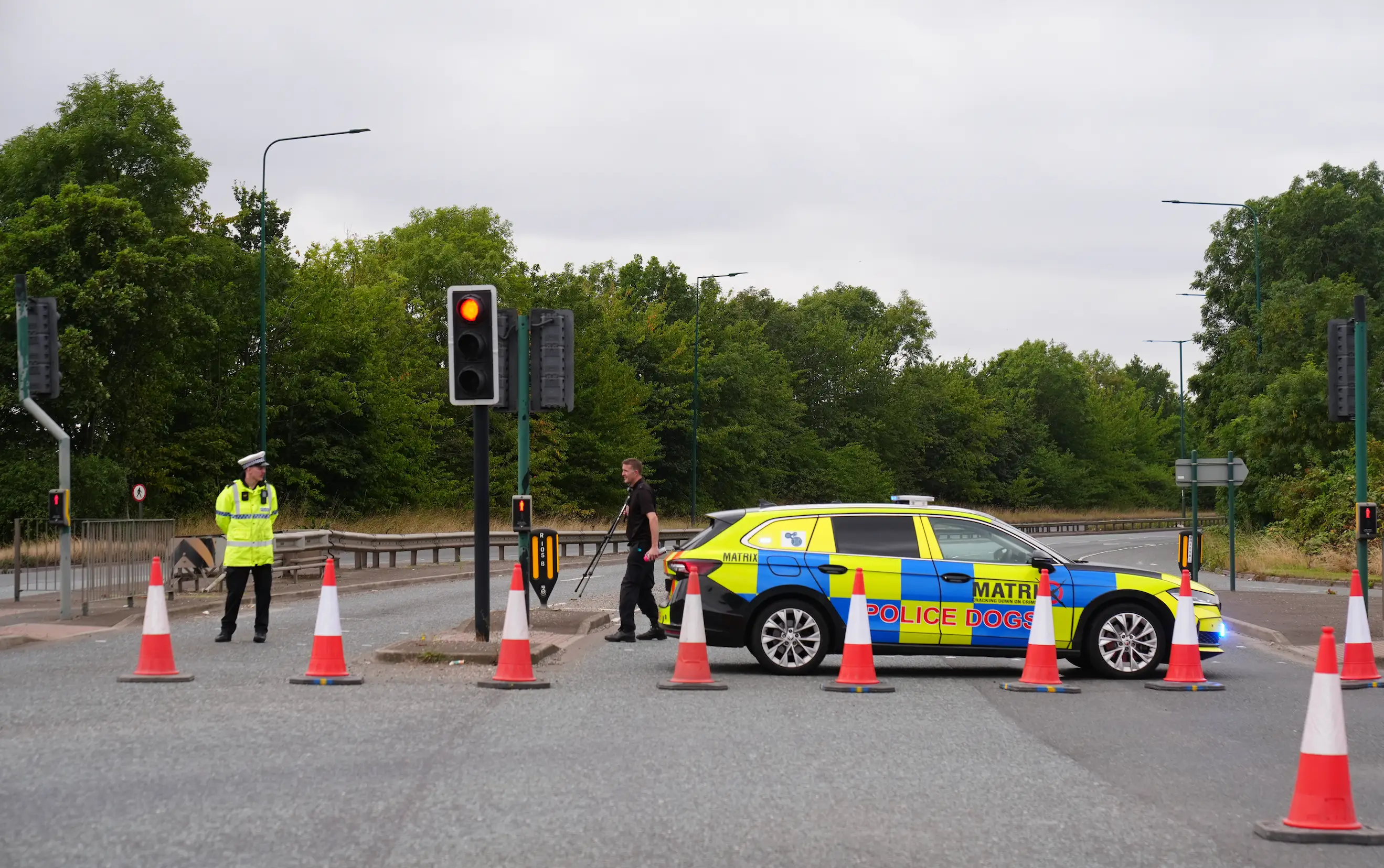 The road will be closed for 'some time' (Owen Humphreys/PA Wire)