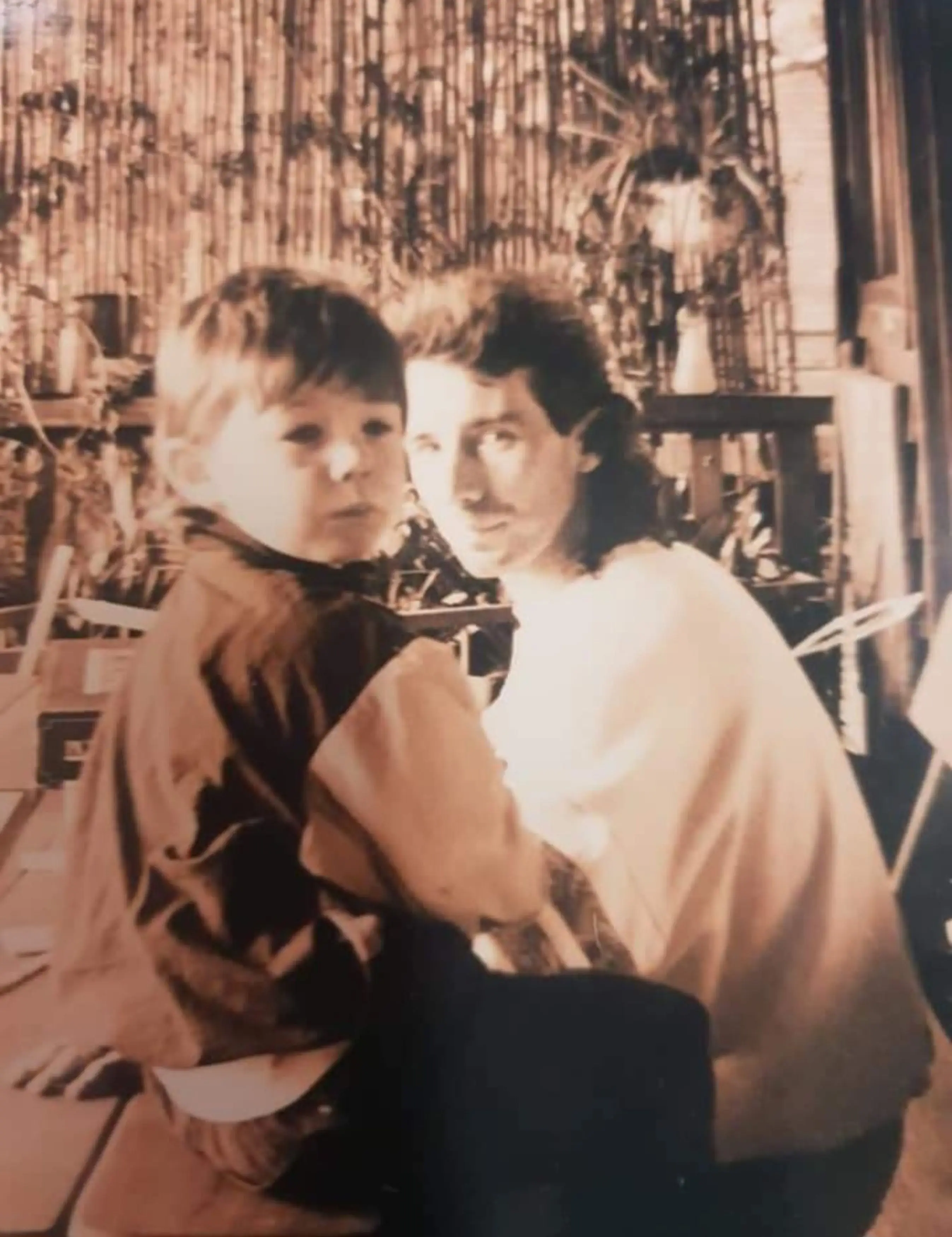 Matthew as a child with his late father - could the 'ghost' be a family member?