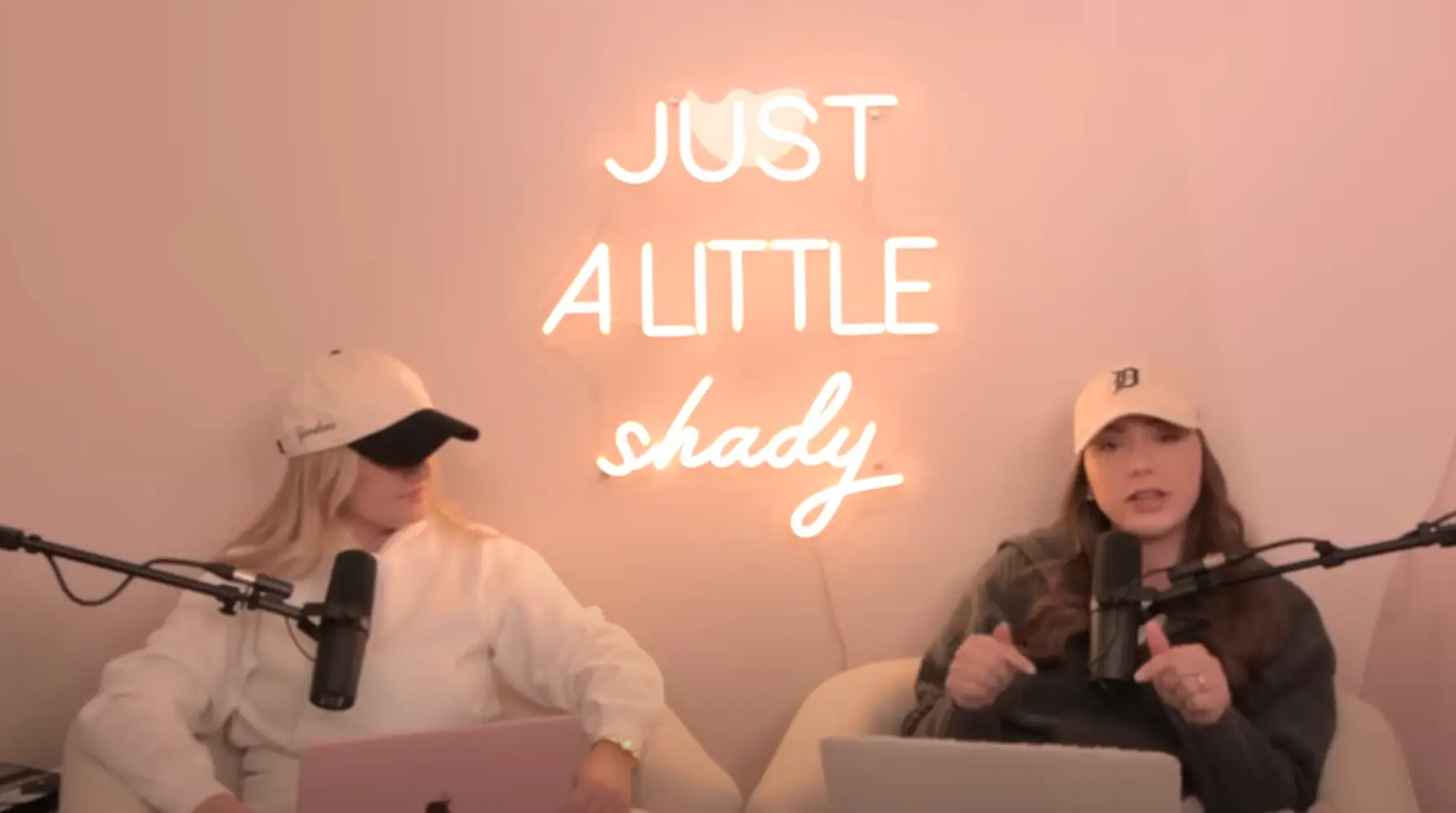 Hailie Jade recorded her final podcast episode before the baby is born (YouTube / Just A Little Shady Podcast)