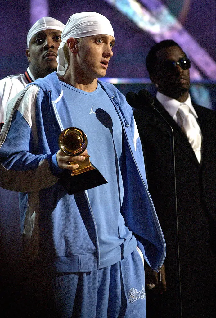 Eminem has never been afraid to fire shots at Diddy (L. Cohen/WireImage)
