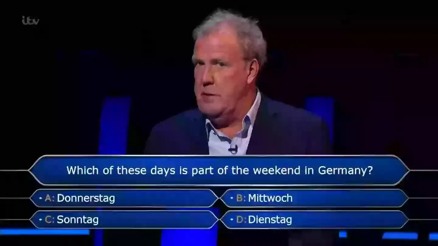 There was an awkward moment when a man answered (Pic: ITV)