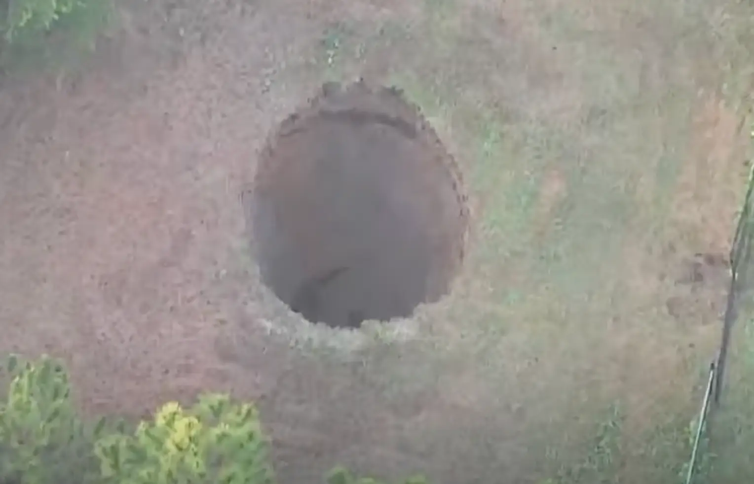 The hole is about 20 feet wide (Fox13)