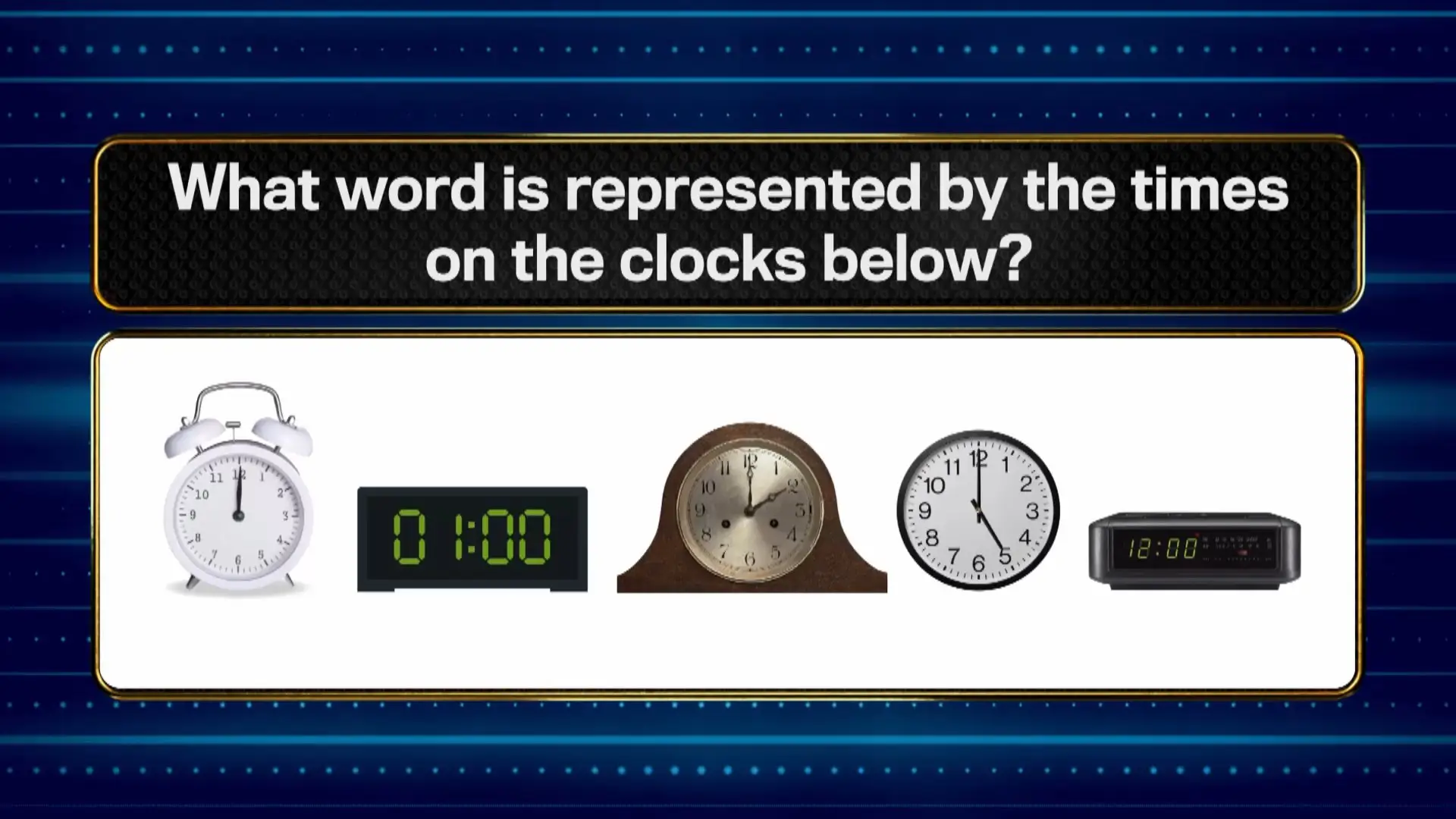 Can you guess it? (ITV)