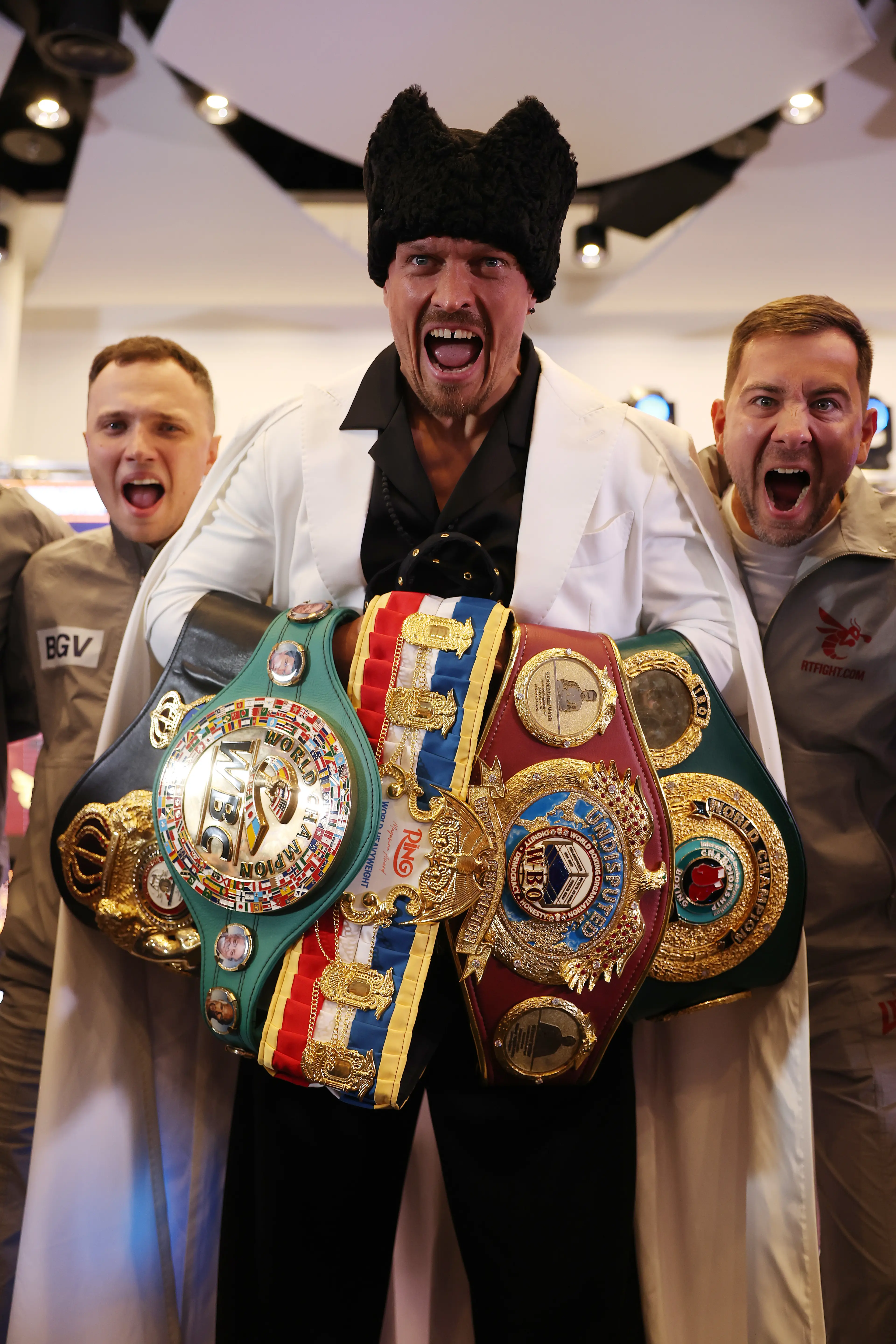 Usyk is hoping to become the two time heavyweight champ (Richard Pelham via Getty Images)