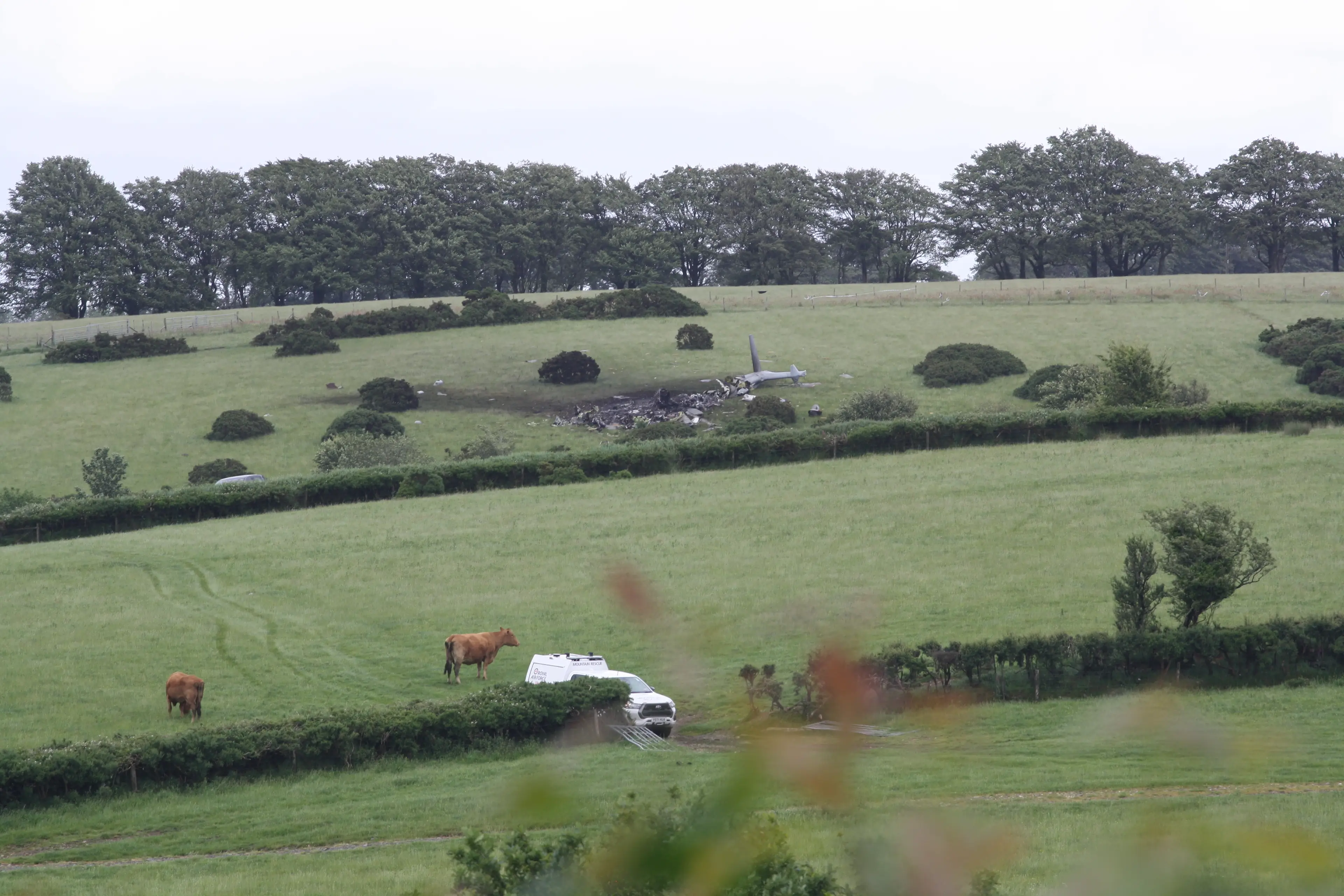The crash occurred just before 4am during a training exercise (Rod Minchin/PA Wire)
