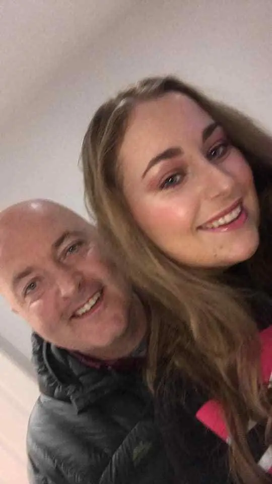 Vinny Timmins and daughter Emily were left speechless after seeing the receipt.