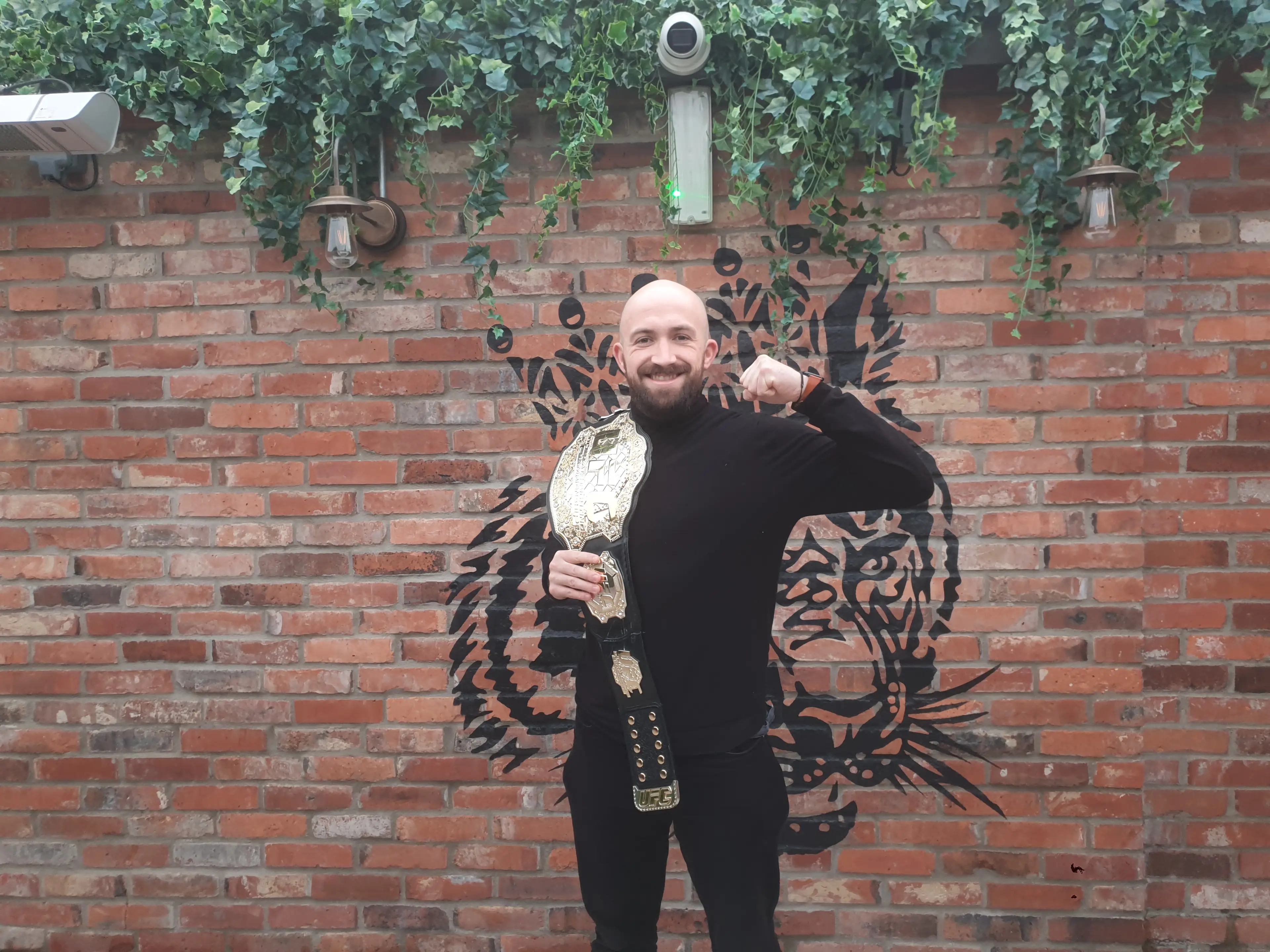 Turns out strutting about with a belt when you've had a few feels fantastic.