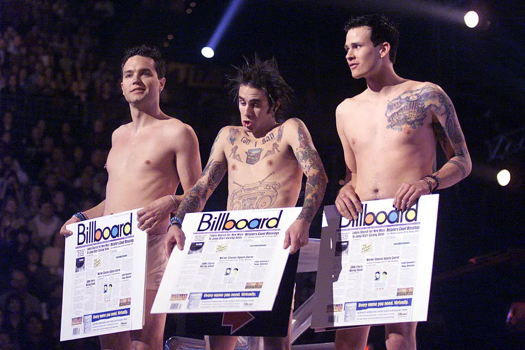 Blink-182 shot to international fame and established themselves in the punk rock scene with Enema of the State (Frank Micelotta/Getty Images)