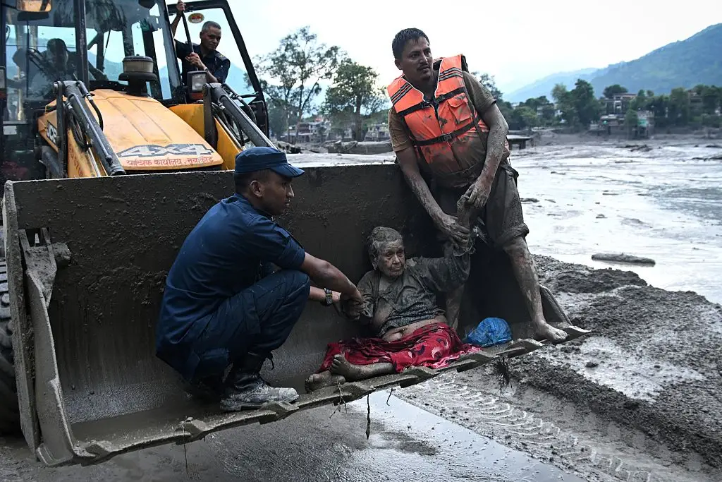 Rescue attempts are now ongoing in the region (PRAKASH MATHEMA / AFP via Getty Images)