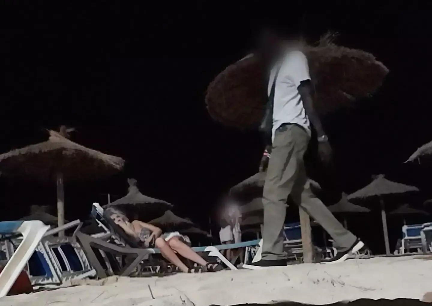 One of the men came up to her and asked to 'kiss a little bit' (Channel 4)