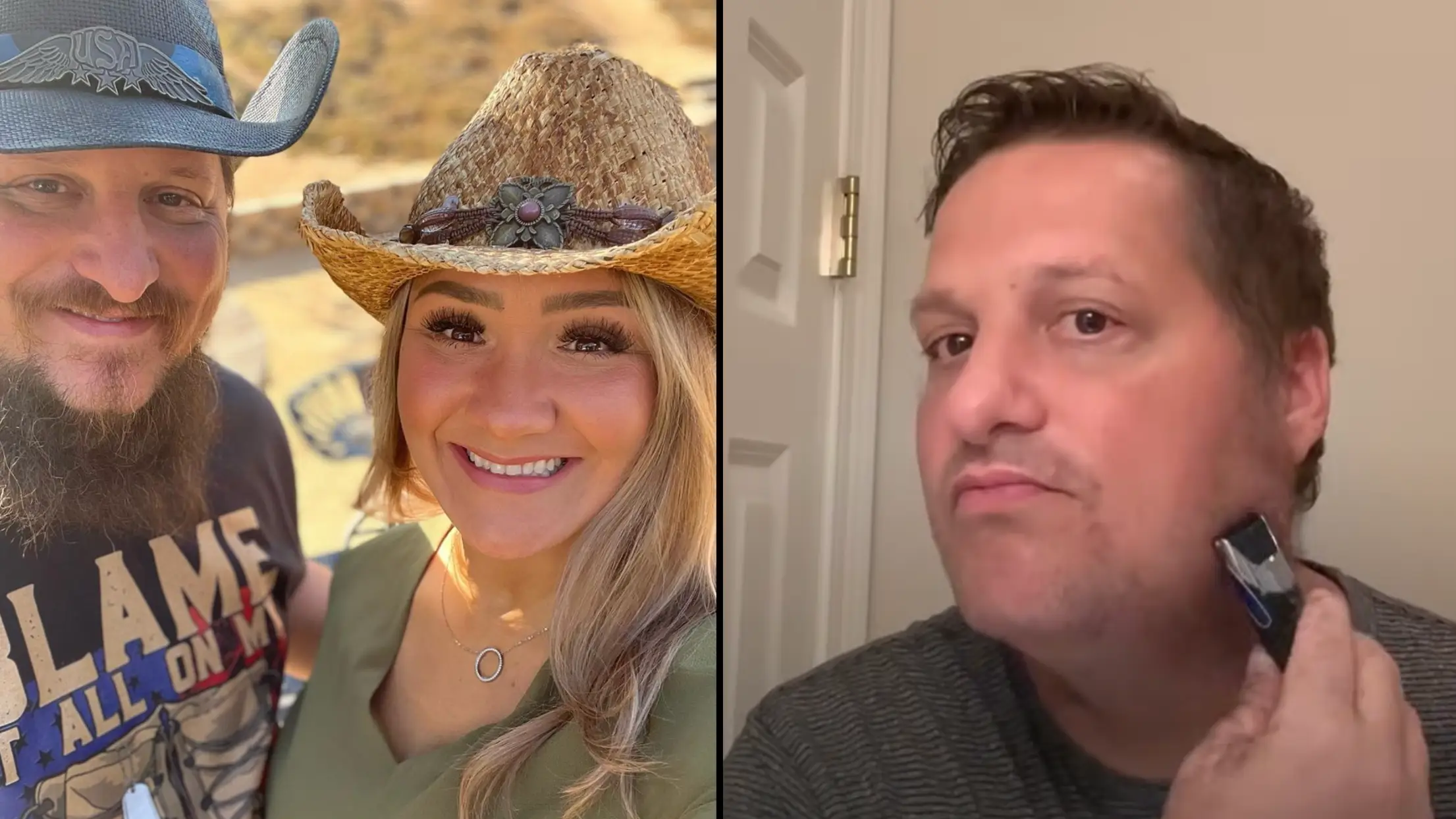 YouTuber who woke in hospital to learn girlfriend died after eating meal reveals heartbreaking reason he's shaved beard