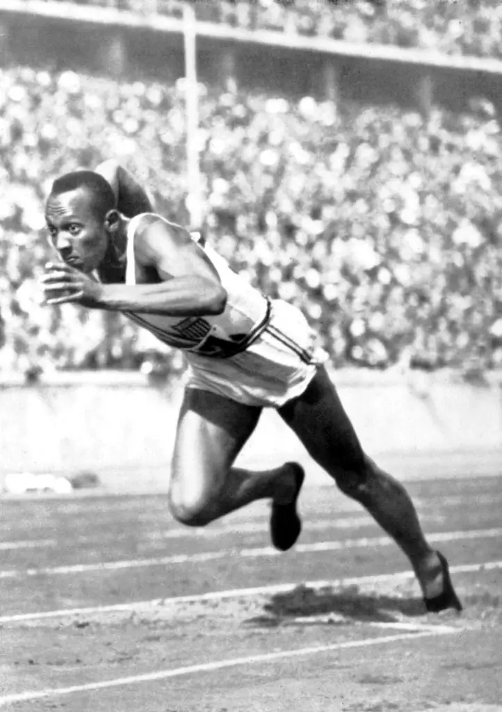 Jesse Owens' achievements at the 1936 crushed Hitler's claims of Aryan superiority (UIG/Getty Images)