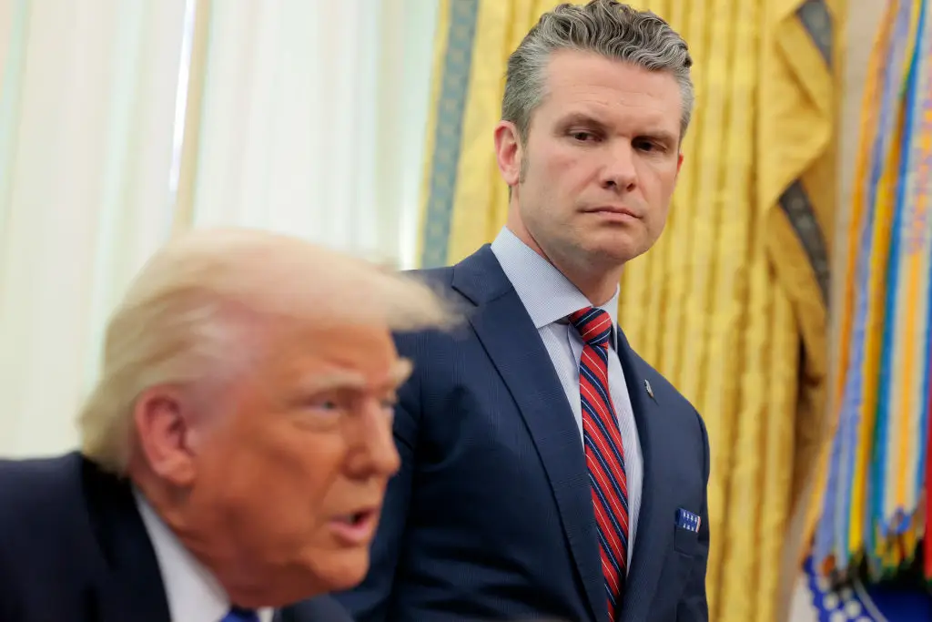 US secretary of defense Pete Hegseth wrote of 'European free-loading', writing: "It's PATHETIC." (Anna Moneymaker/Getty Images)