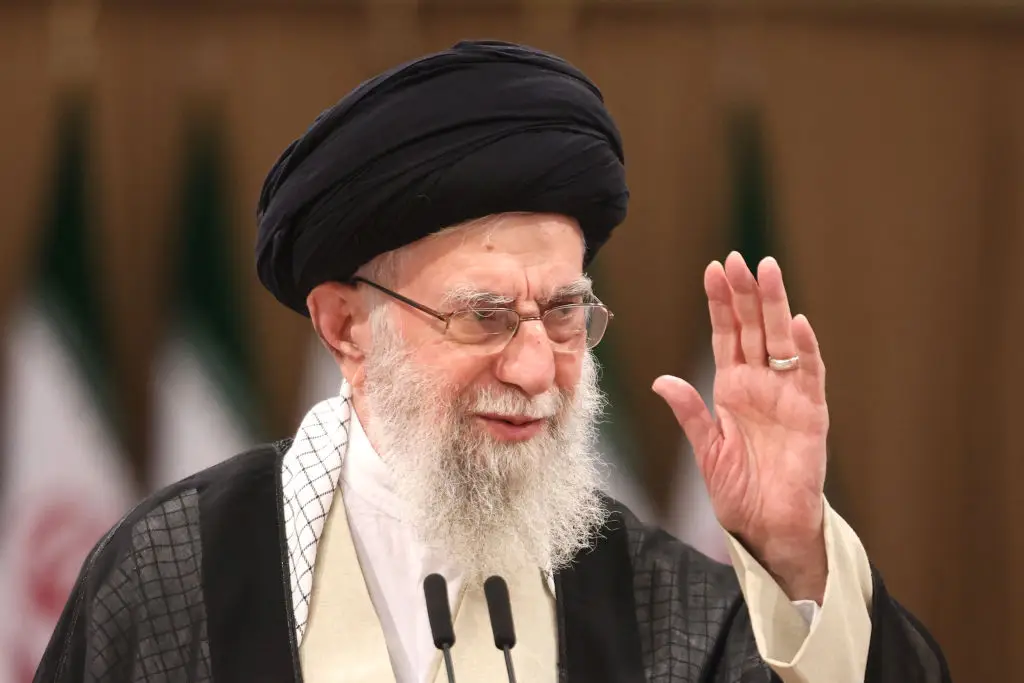 This isn't the first time which online disinformation has been weaponised, with an account impersonating Iranian Supreme Leader Ali Khamenei making threats against Donald Trump in 2021 (TTA KENARE/AFP via Getty Images)
