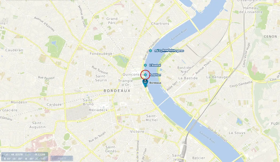 Passengers on the Ambassador will not be able to disembark in Bordeaux (cruisemapper.com)